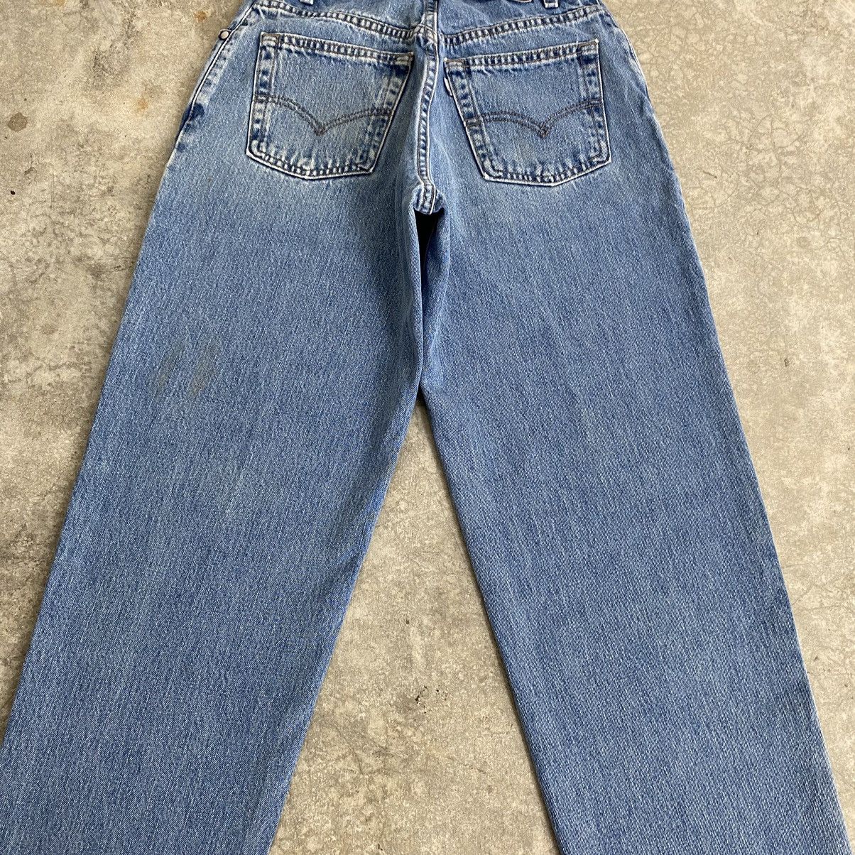 Levi's Vintage 1999 Levis Silvertab Washed Blue Loose Jeans Size US 28 / EU 44 - 14 Thumbnail