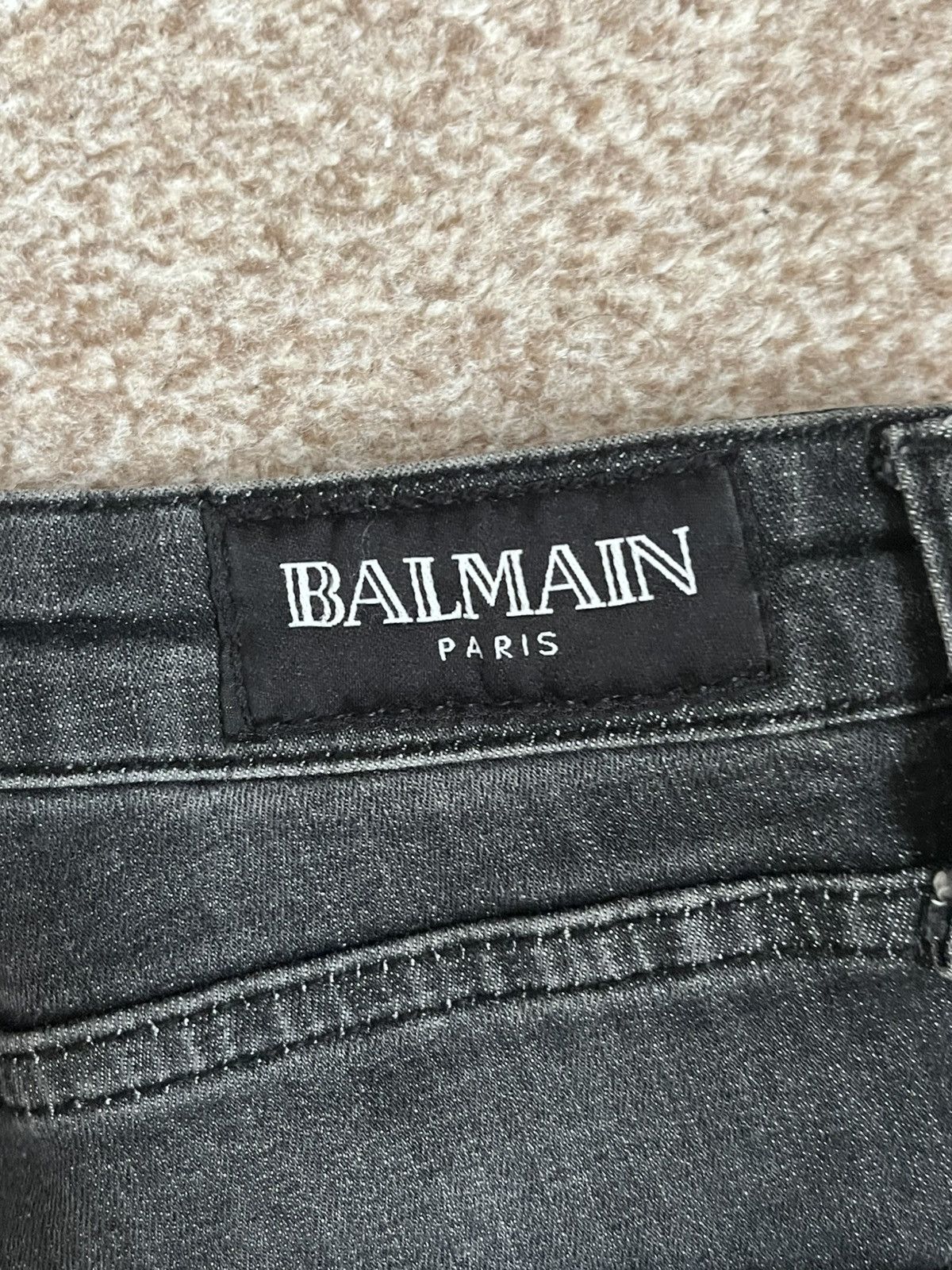 Balmain Balmain black biker jeans size 31 Size US 31 - 9 Thumbnail