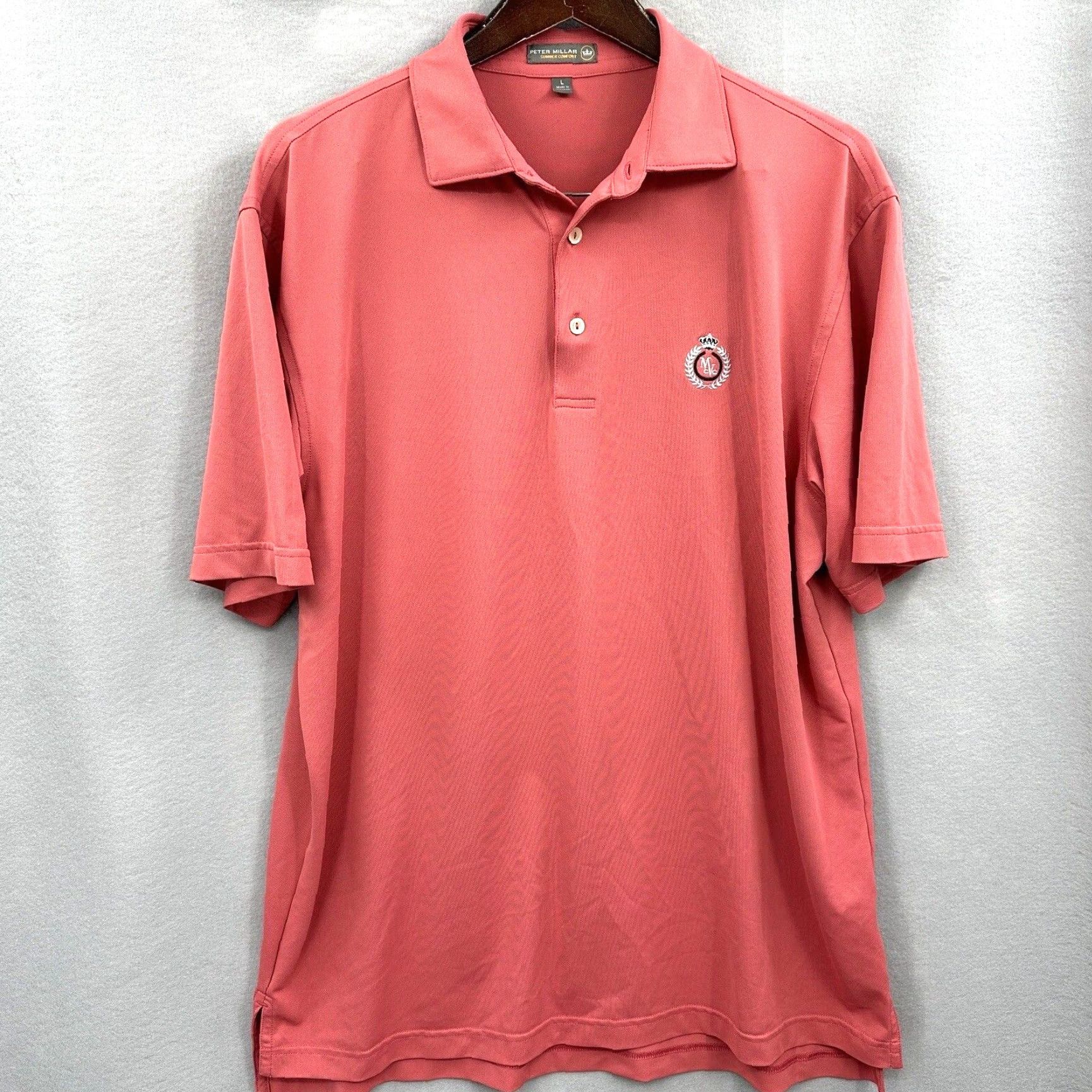 Peter Millar Peter Millar Polo Shirt Mens Large Pink Summer Comfort Golf Dad Mission Viejo CC Size US L / EU 52-54 / 3 - 2 Thumbnail