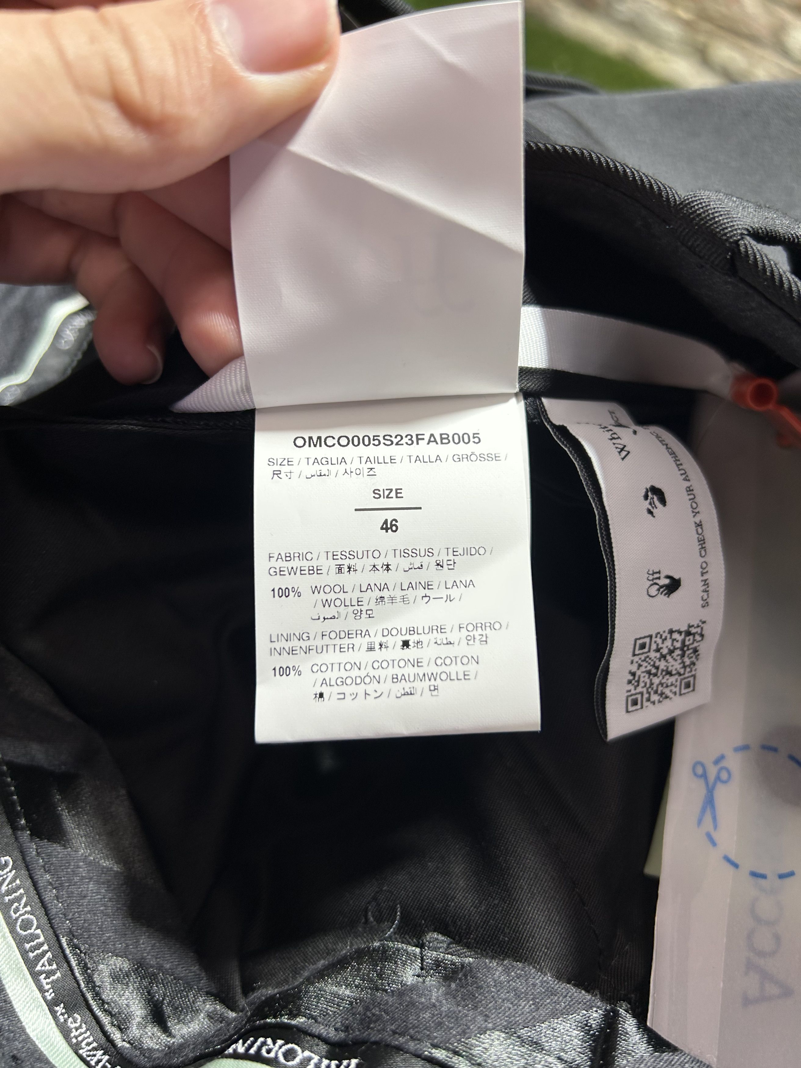 Off-White Off-White Formal Trousers Size 46R - 8 Thumbnail