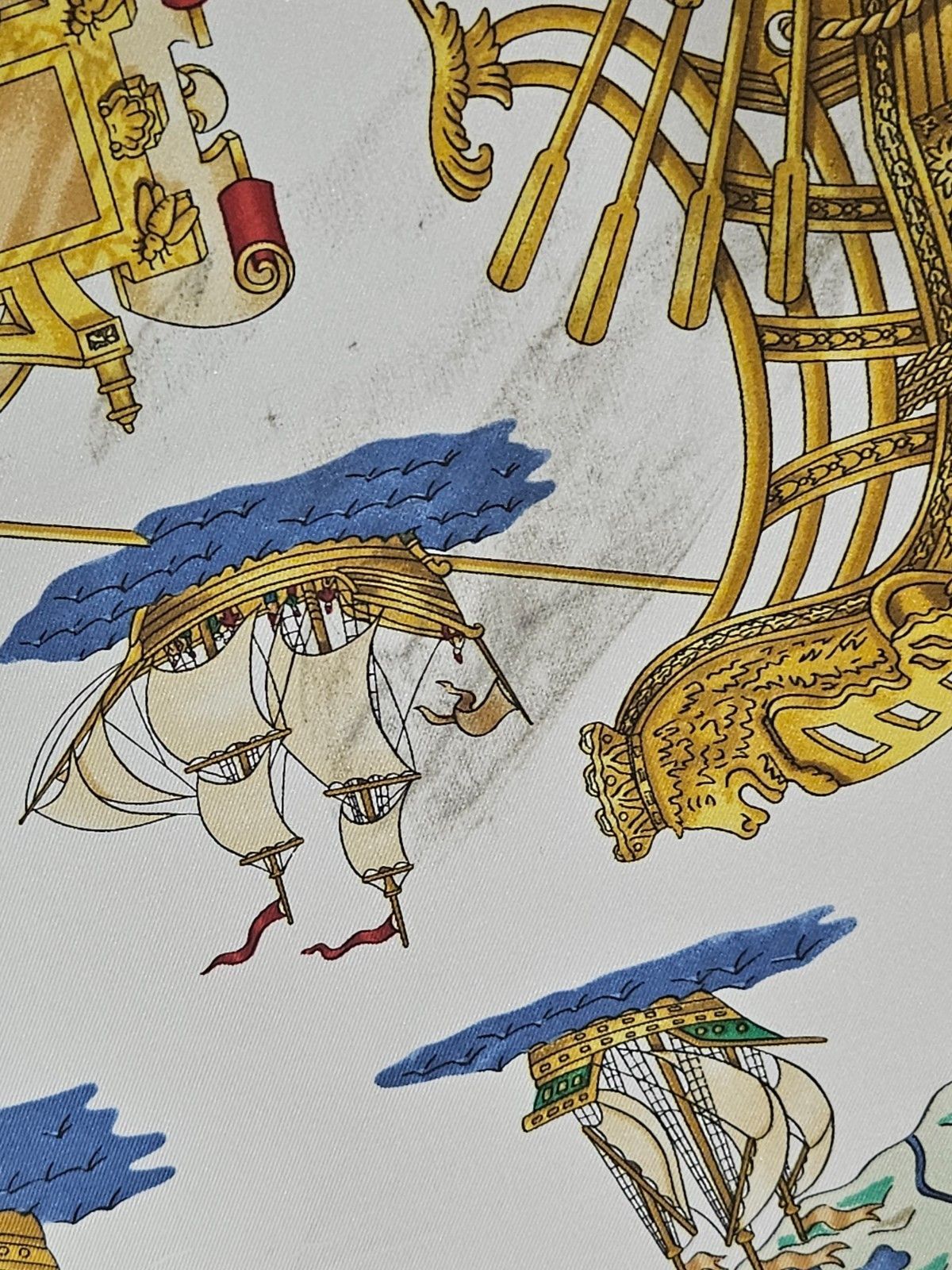 Hermes HERMES Voiles De luminere Silk Scarf Size ONE SIZE - 6 Thumbnail