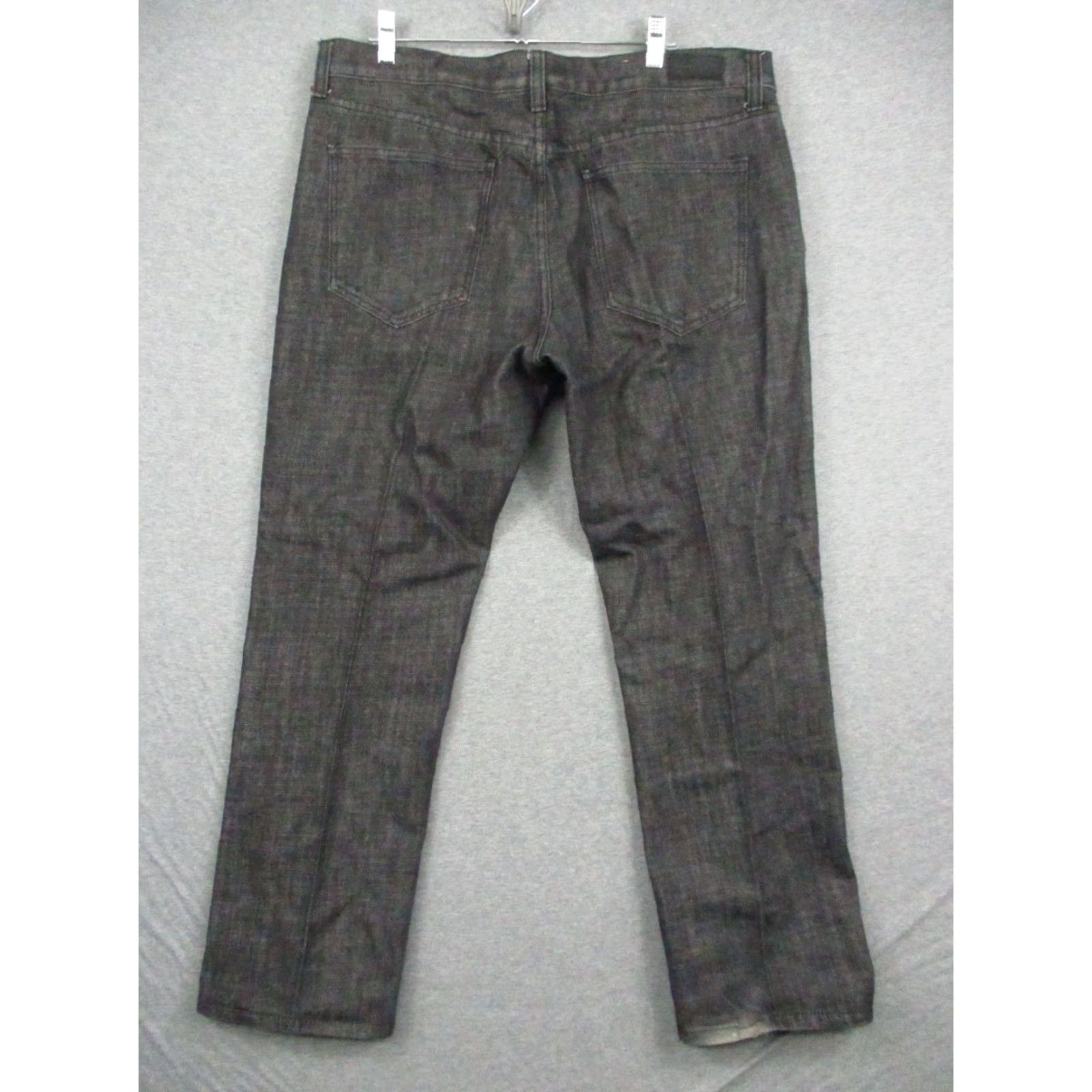 Vintage Echo 714 Jeans Mens Straight Fit 36 Black Denim 5-Pocket Regular Zip Fly Dark Wash Vintage No Size US 36 / EU 52 - 5 Thumbnail