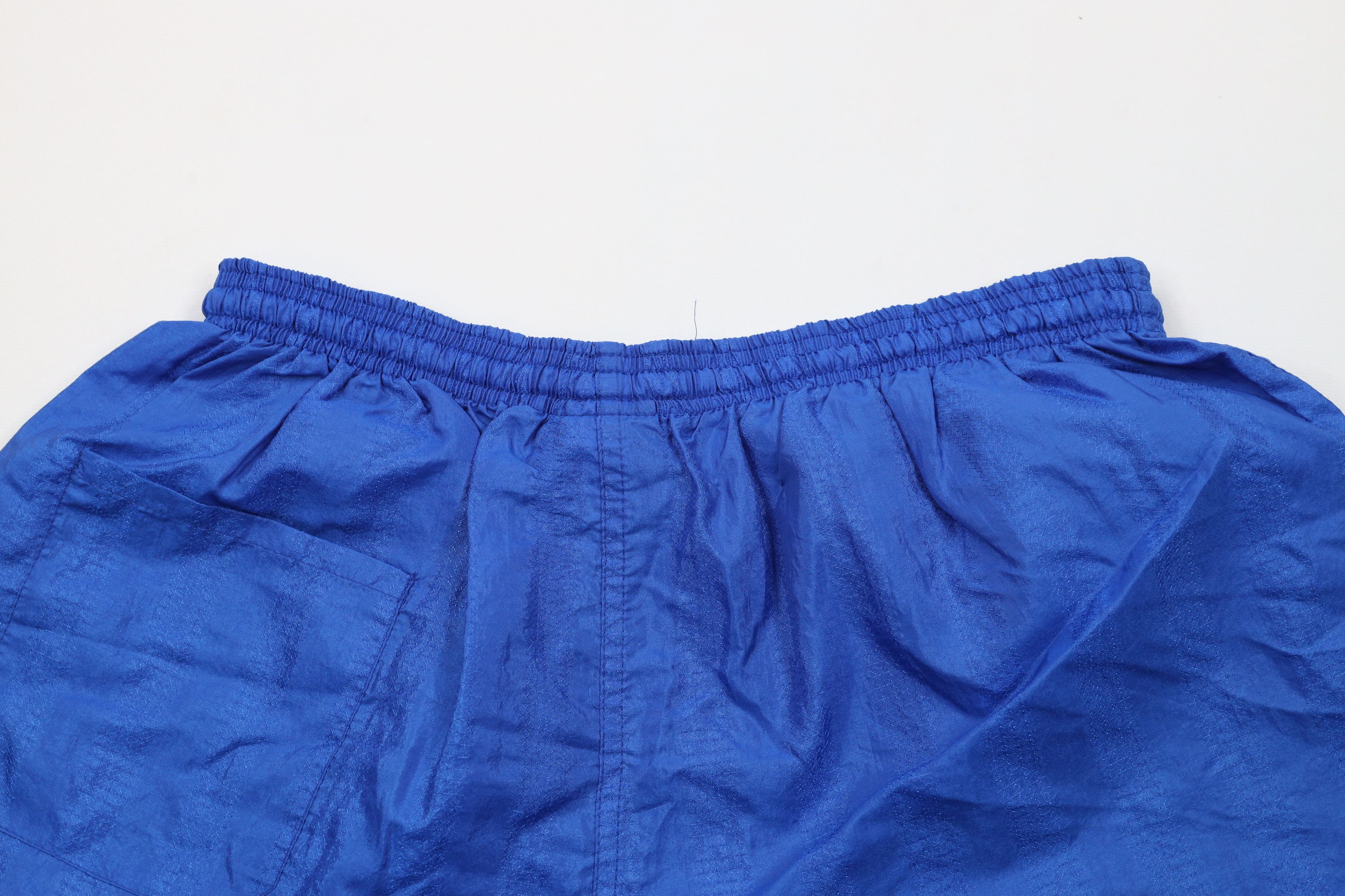 Umbro × Vintage Vintage 90s Umbro Striped Running Soccer Shorts Blue Nylon Size US 34 / EU 50 - 8 Thumbnail
