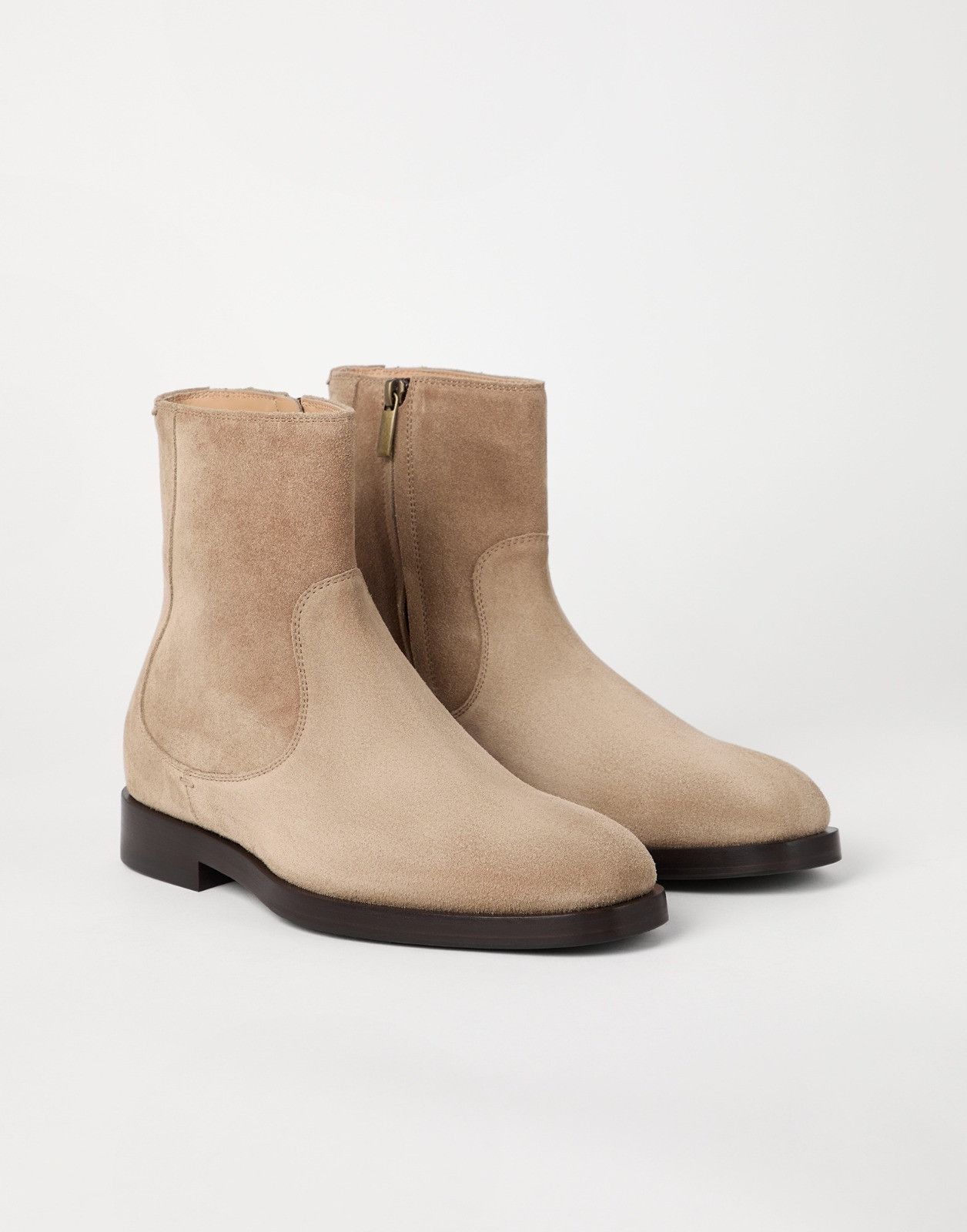 Brunello Cucinelli o1la1rc1a1025 Ankle Boots in Brown Size US 12 / EU 45 - 3 Thumbnail