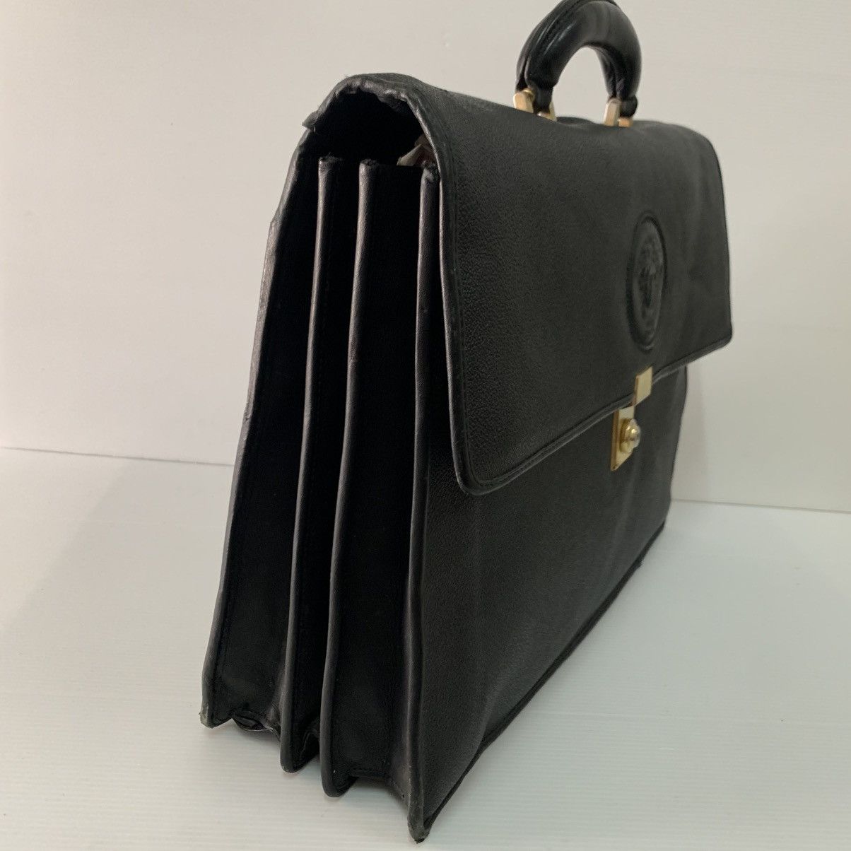 Versace Gianni Versace Leather Briefcase Size ONE SIZE - 4 Thumbnail