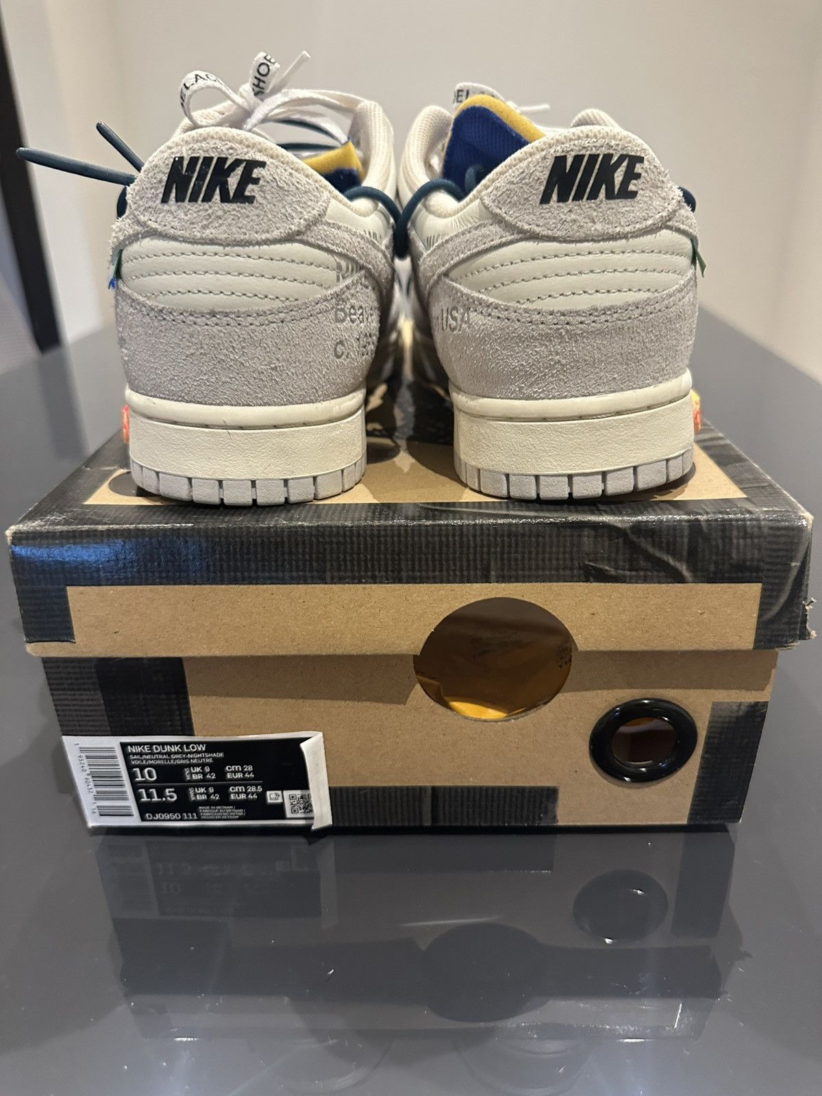 Nike × Off-White Nike Dunk Low x Off-white Lot 16 Size US 10 / EU 43 - 4 Thumbnail