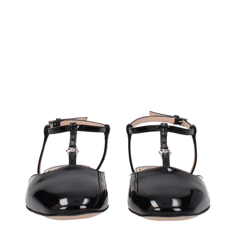Gucci ob1o1e1124 Patent Leather Sandals in Black Size US 8.5 / IT 38.5 - 3 Thumbnail