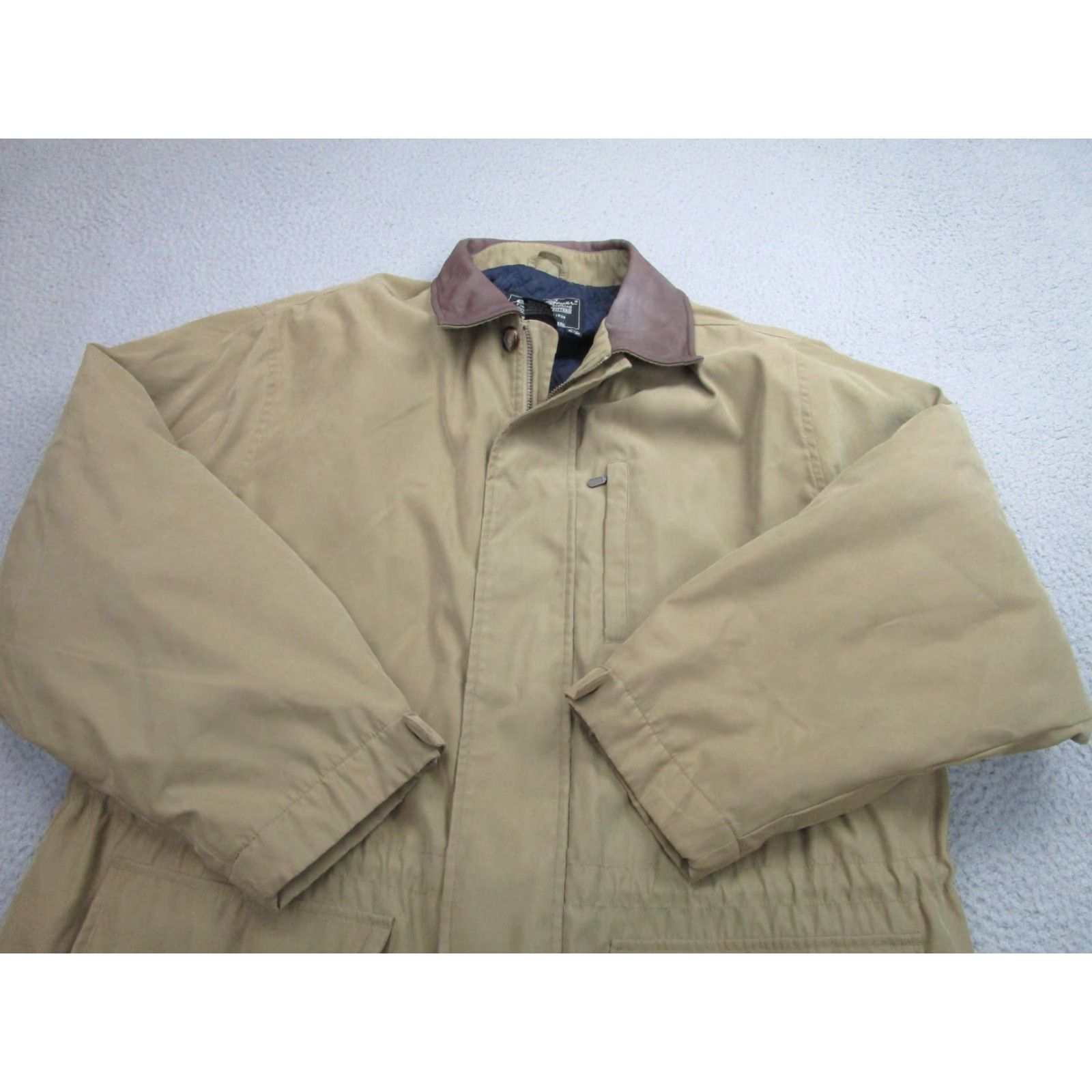 Eddie Bauer Eddie Bauer Jacket Mens XL Outdoor Outfitters Leather Collar Quilted Lined Coat Size US XL / EU 56 / 4 - 6 Thumbnail