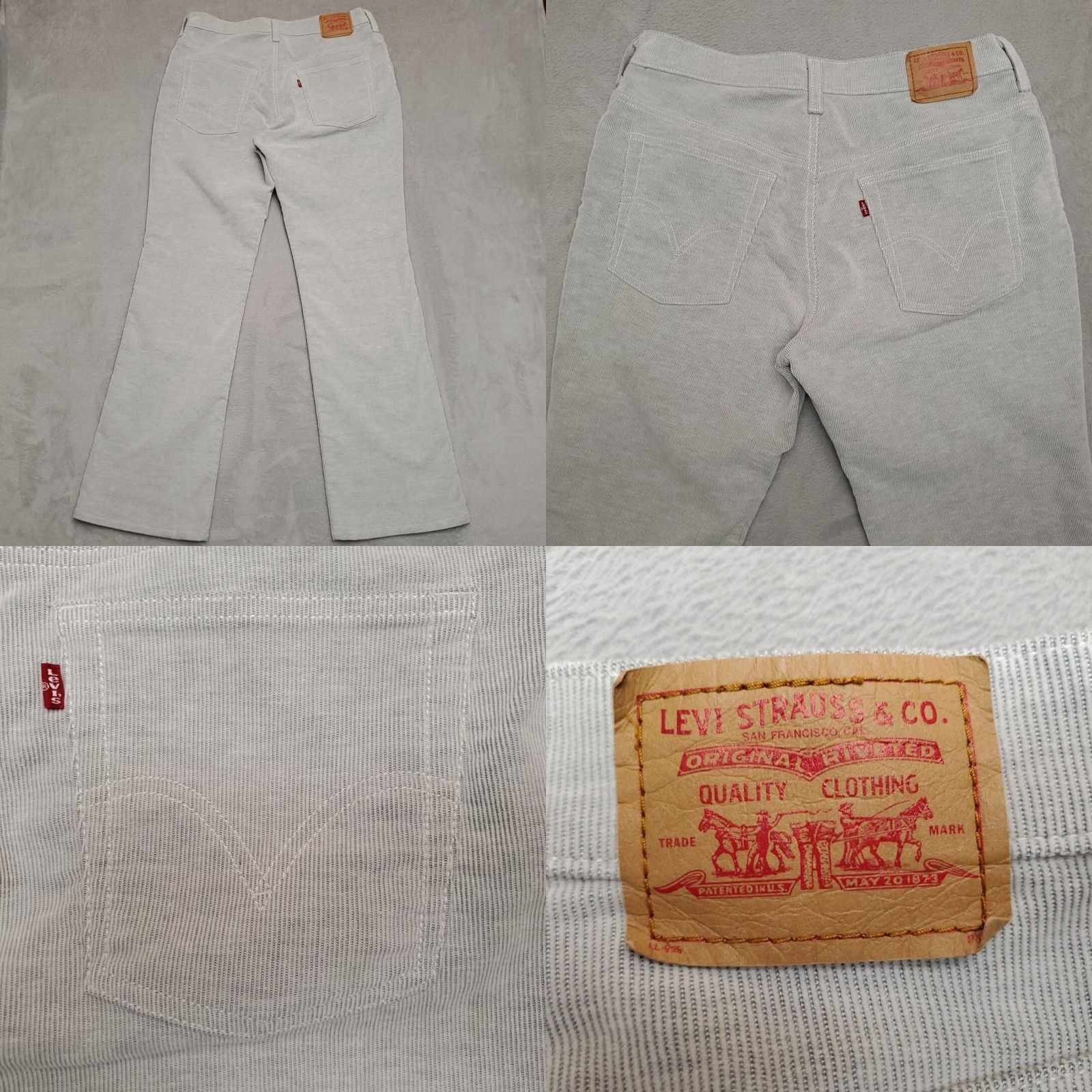 Etro VINTAGE Levis Pants Women 13 M Gray Corduroy 517 Boot Cut Retro Y2K 90s Style Casual Mens Womens Girls Boys Size 34" / US 12 / IT 48 - 8 Thumbnail