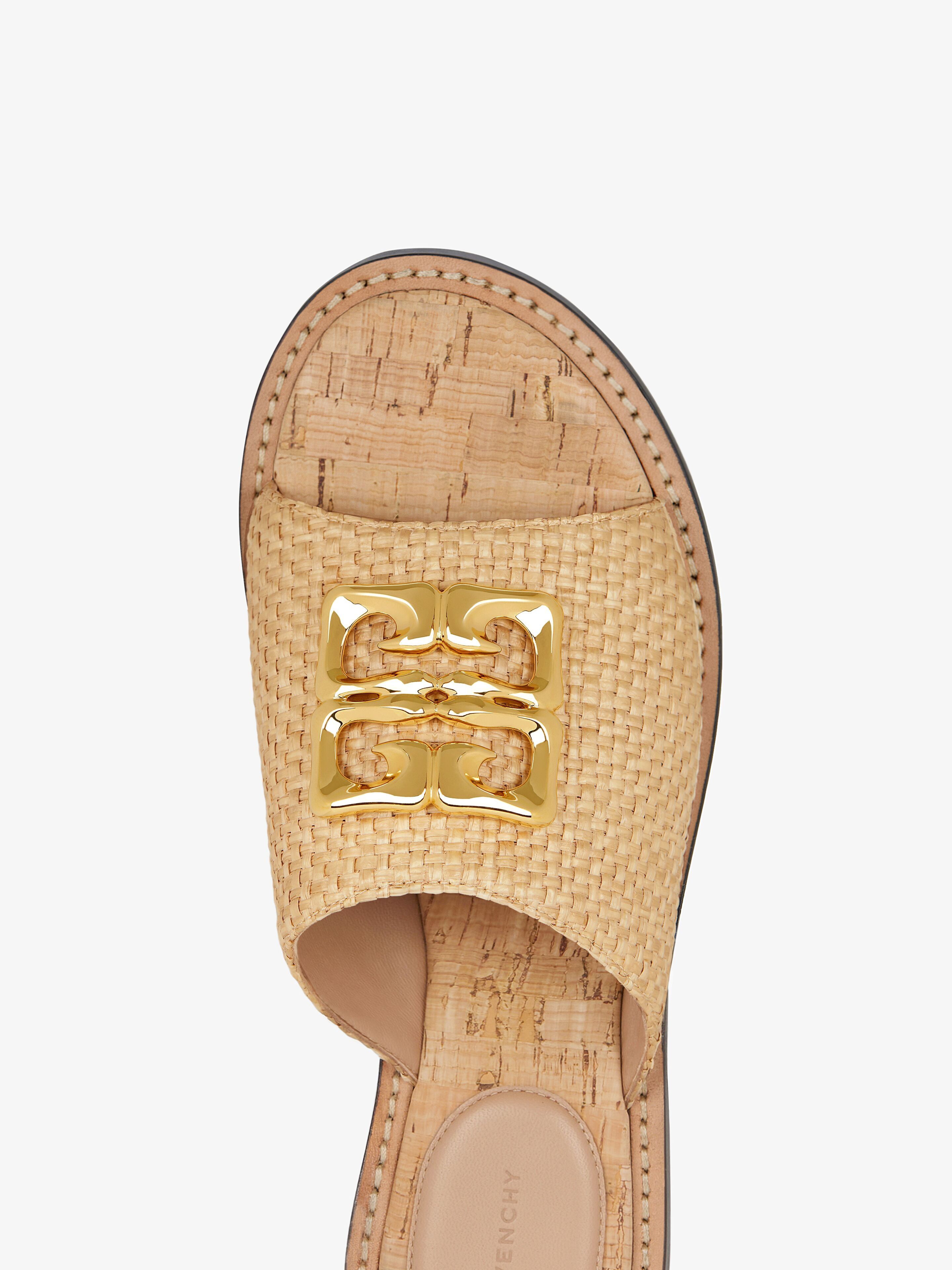 Givenchy o1w1db10825 4G Liquid Flat Mules in Beige Size US 6 / IT 36 - 5 Thumbnail
