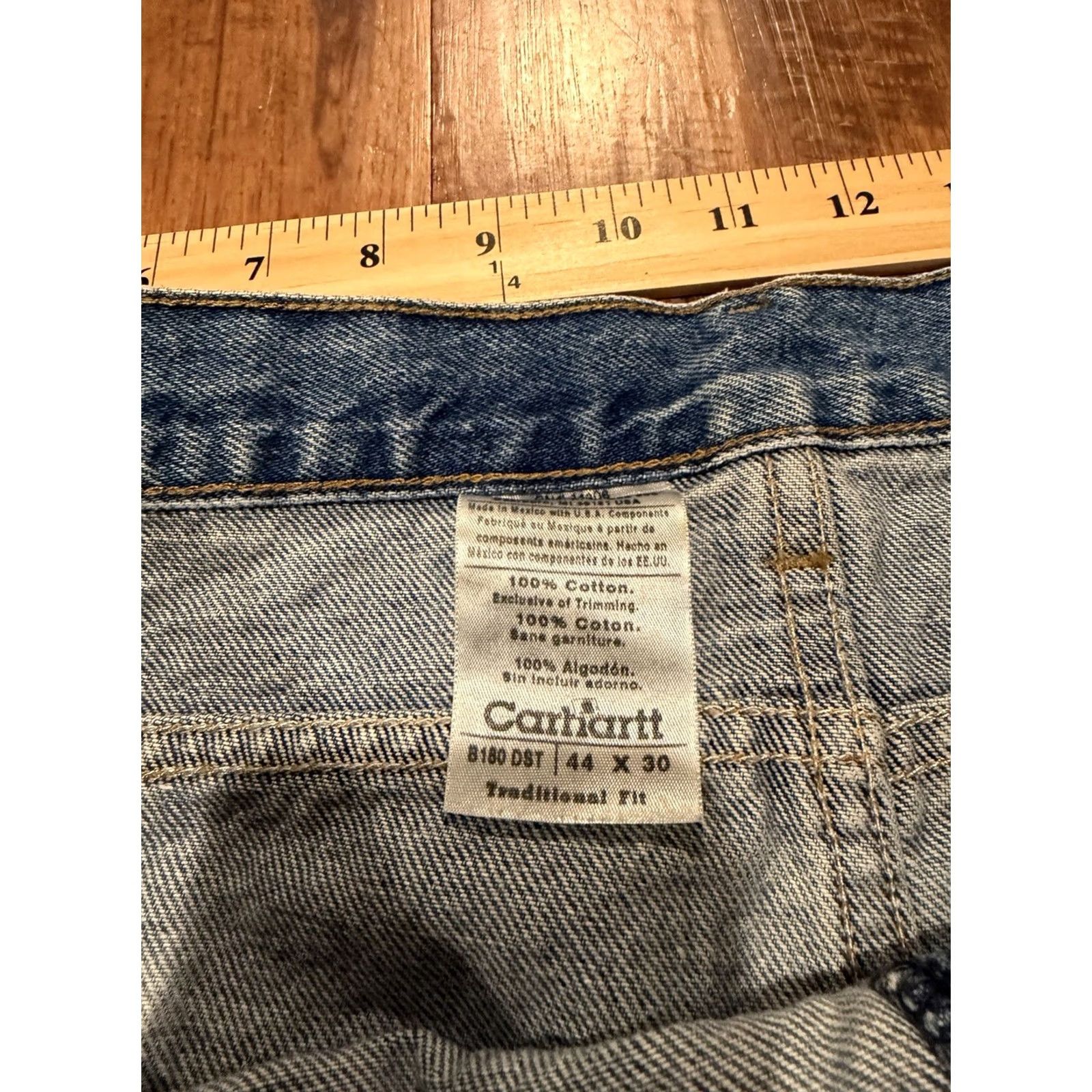 Carhartt Carhartt Pants Mens 44 Blue Jeans 44x30 Traditional Fit Workwear Denim B180 F623 Size US 44 / EU 60 - 5 Thumbnail