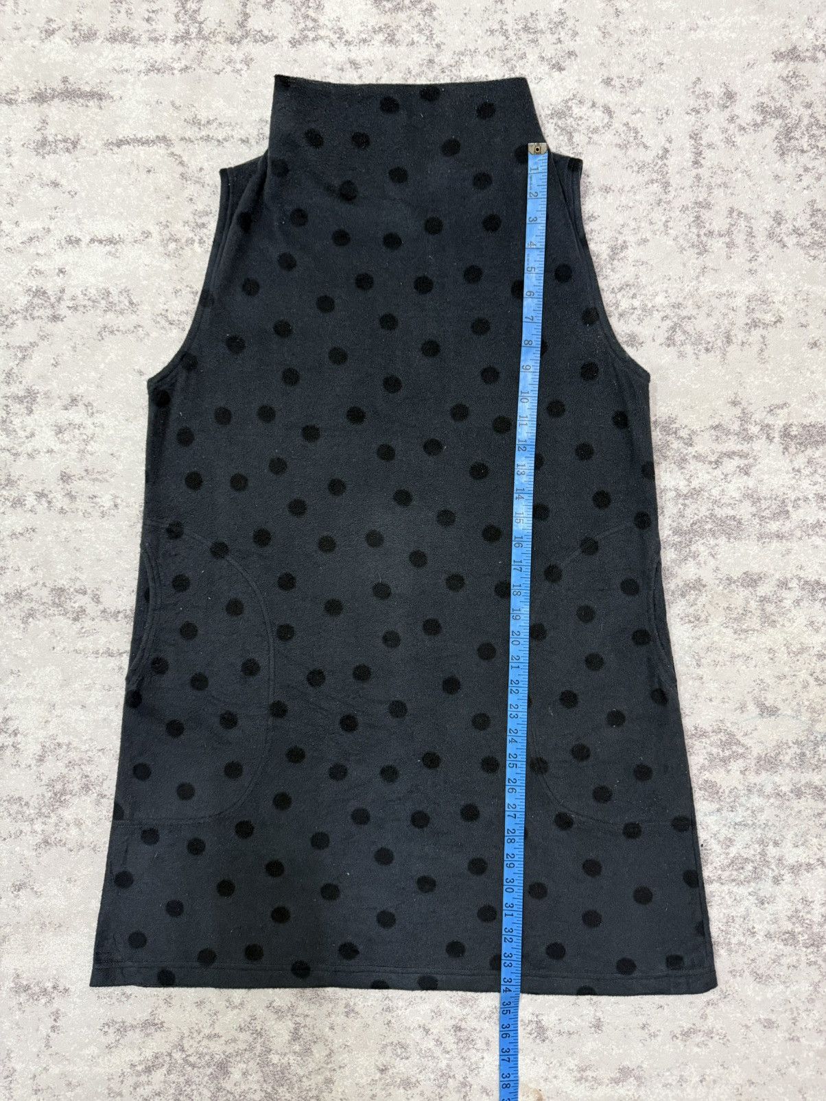 Yohji Yamamoto Y’s for living polkadot turtle neck fleece tunic dress Size M / US 6-8 / IT 42-44 - 17 Thumbnail