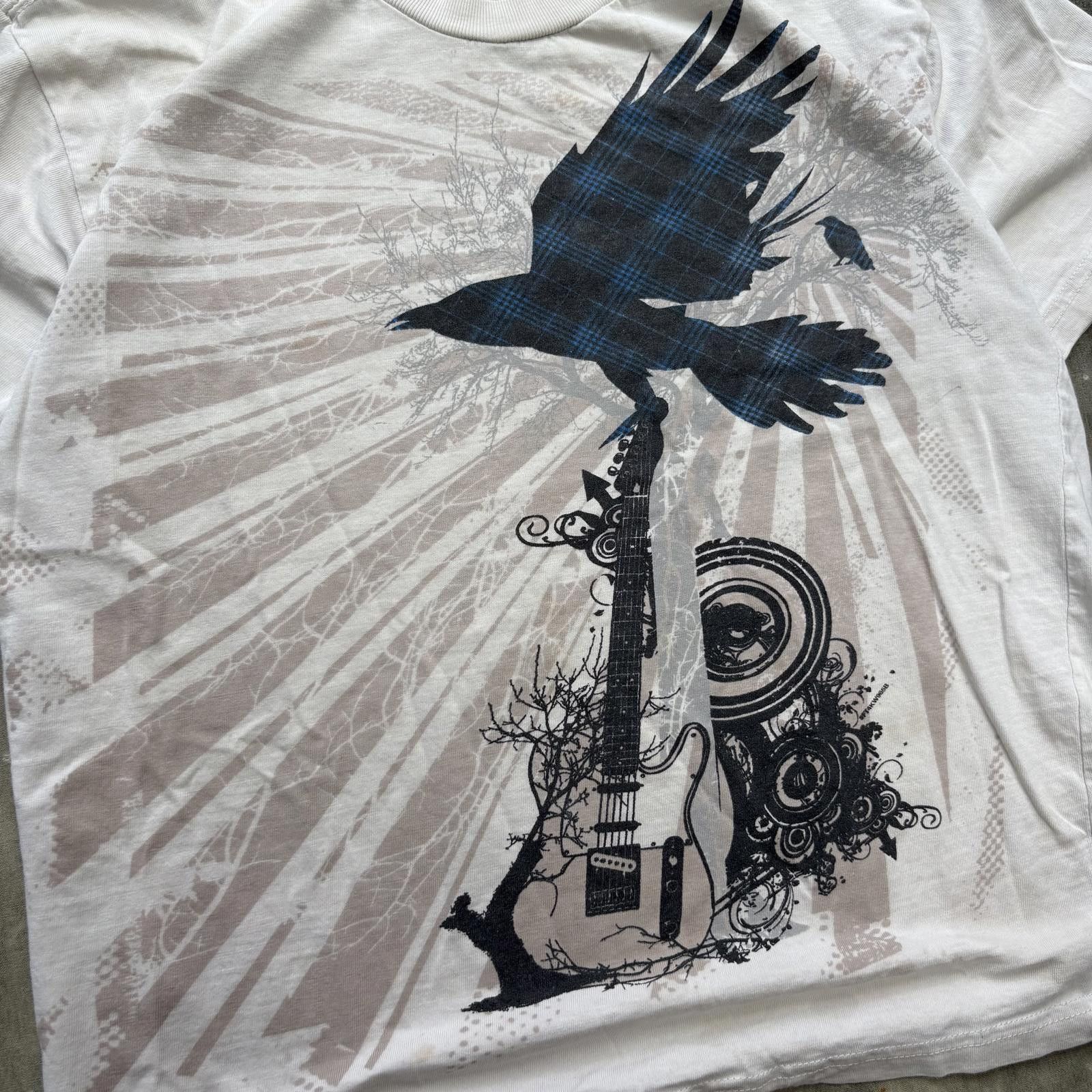 Vintage Vintage Y2K Affliction Crow Plaid Guitar Skate Grunge Shirt Size M / US 6-8 / IT 42-44 - 2 Thumbnail