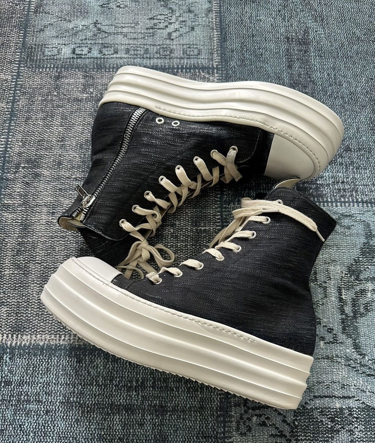 Rick Owens Rick Owens double-layer DRKSHDW platform Converse Size US 8.5 / EU 41-42 - 5 Thumbnail