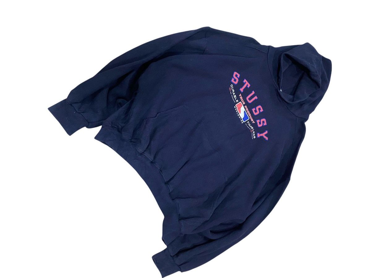 Stussy Vintage 90s Stüssy "True Product" MLB Sweatshirt Hoodie Size US L / EU 52-54 / 3 - 3 Thumbnail