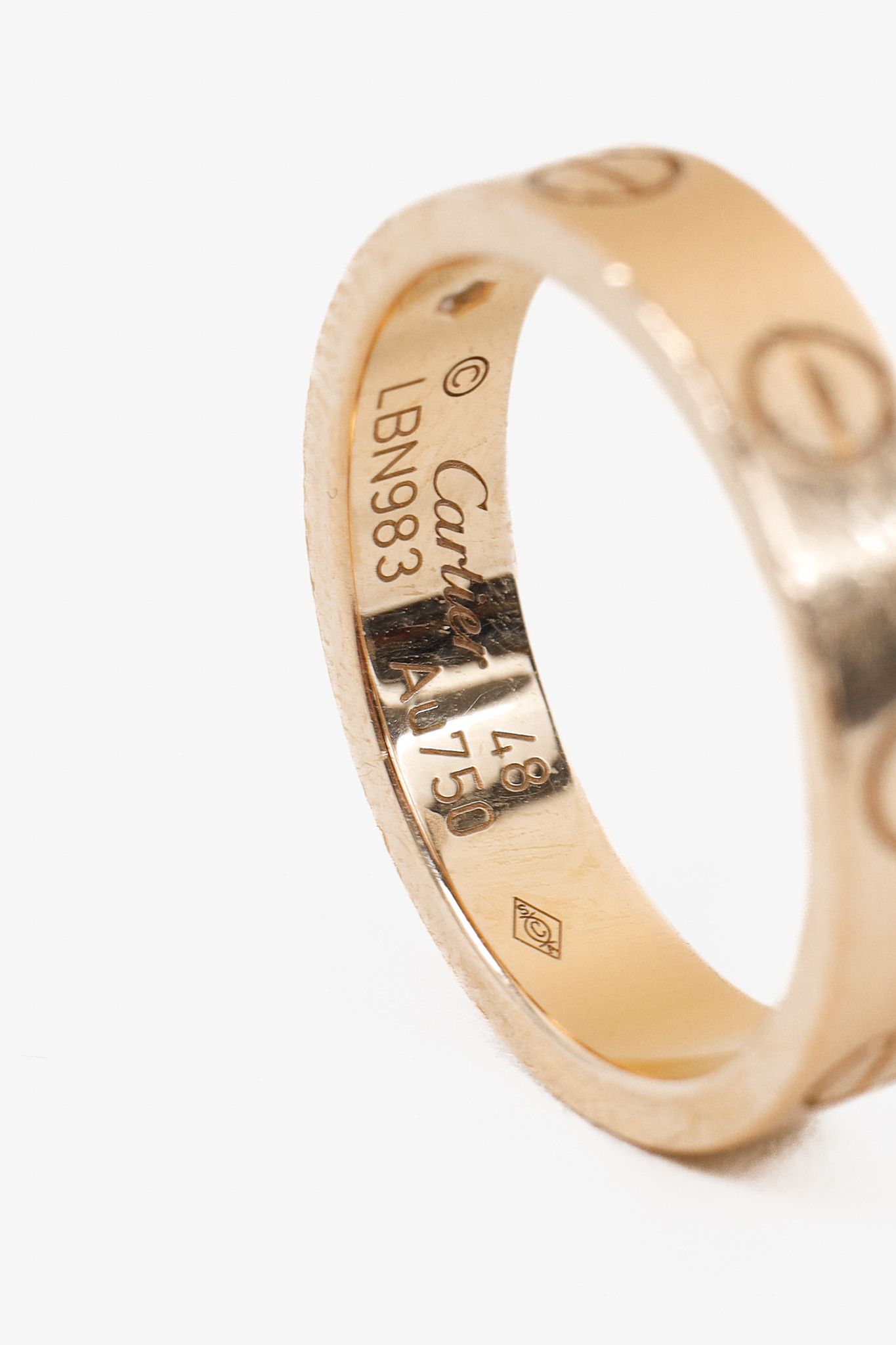 Cartier Cartier Love 18k Rose Gold Diamond Pave Ring Size ONE SIZE - 4 Thumbnail