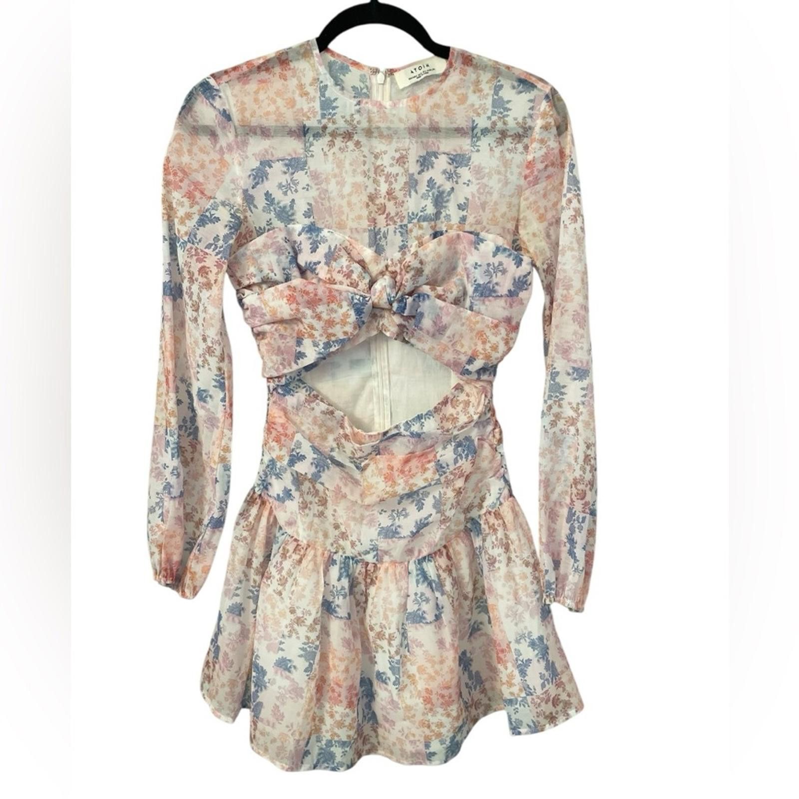 Other Atoir The Solo Dress Cut-Out Mini Dress in Romance Patch Size XS / US 0-2 / IT 36-38 - 3 Thumbnail