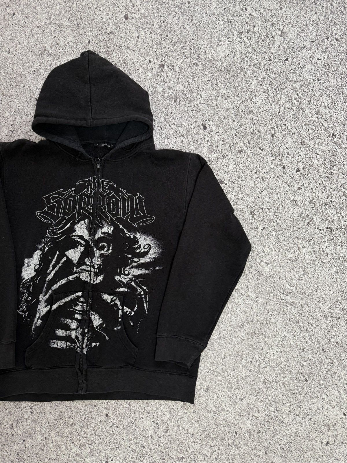Band Tees × Vintage Vintage 1990’s The Sorrow Black Metal Rock Band Zip Hoodie Size US L / EU 52-54 / 3 - 4 Thumbnail