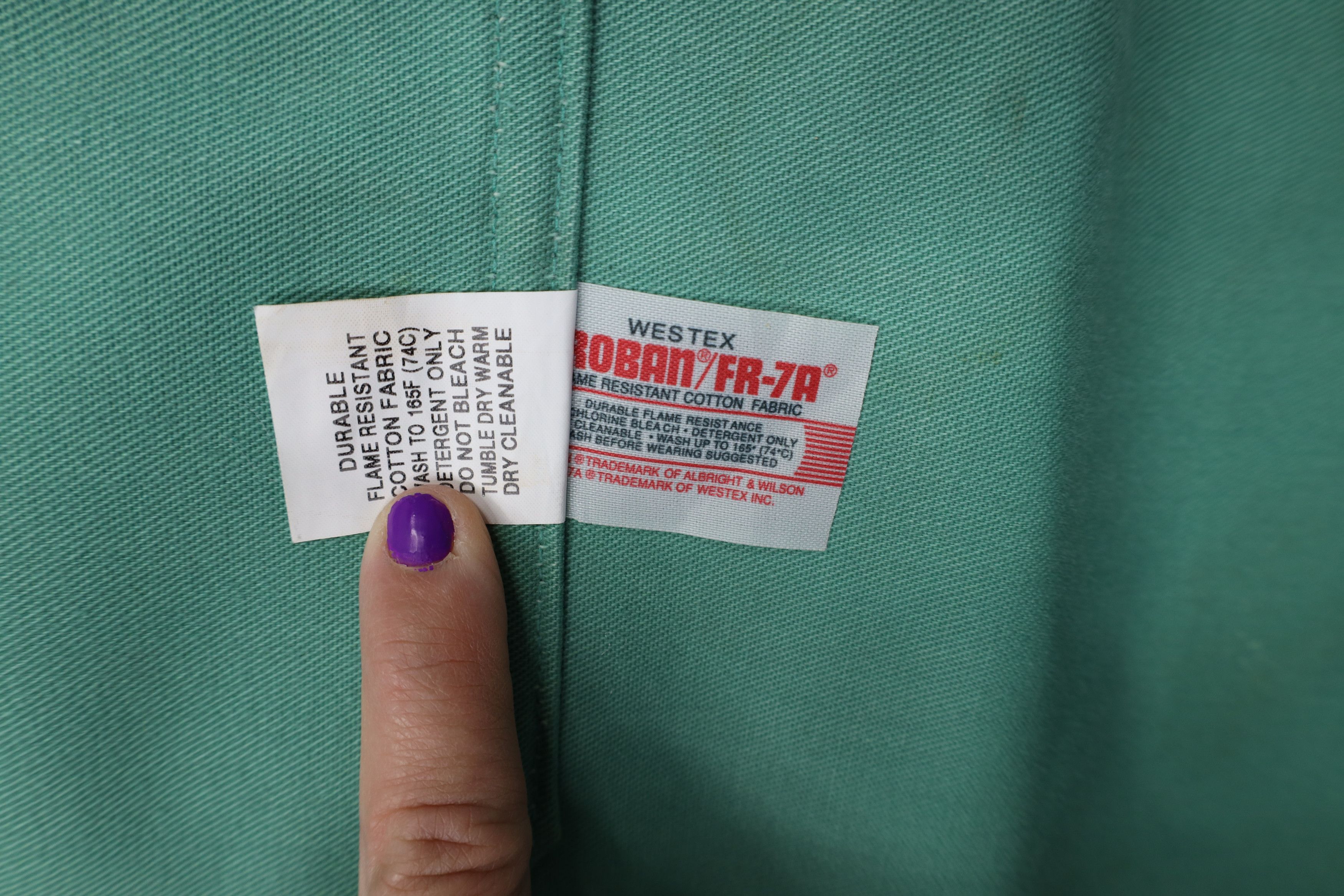 Vintage Vintage 90s Fire Flame Resistant Workwear Wide Leg Pants USA Size US 34 / EU 50 - 15 Thumbnail