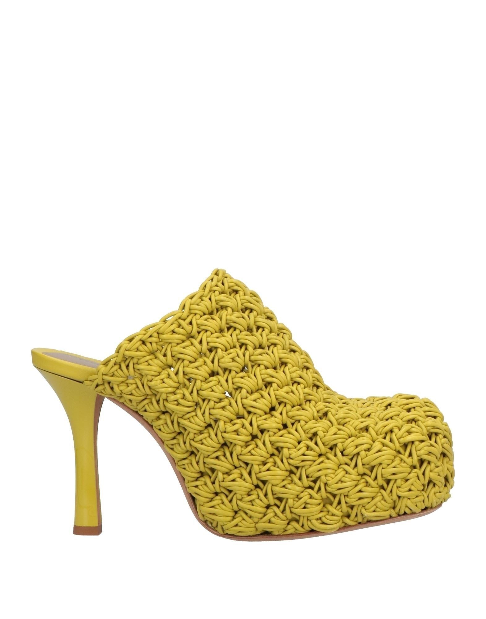 Bottega Veneta o1y0725 Mules in Lime Green Size US 5 / IT 35 - 1 Thumbnail