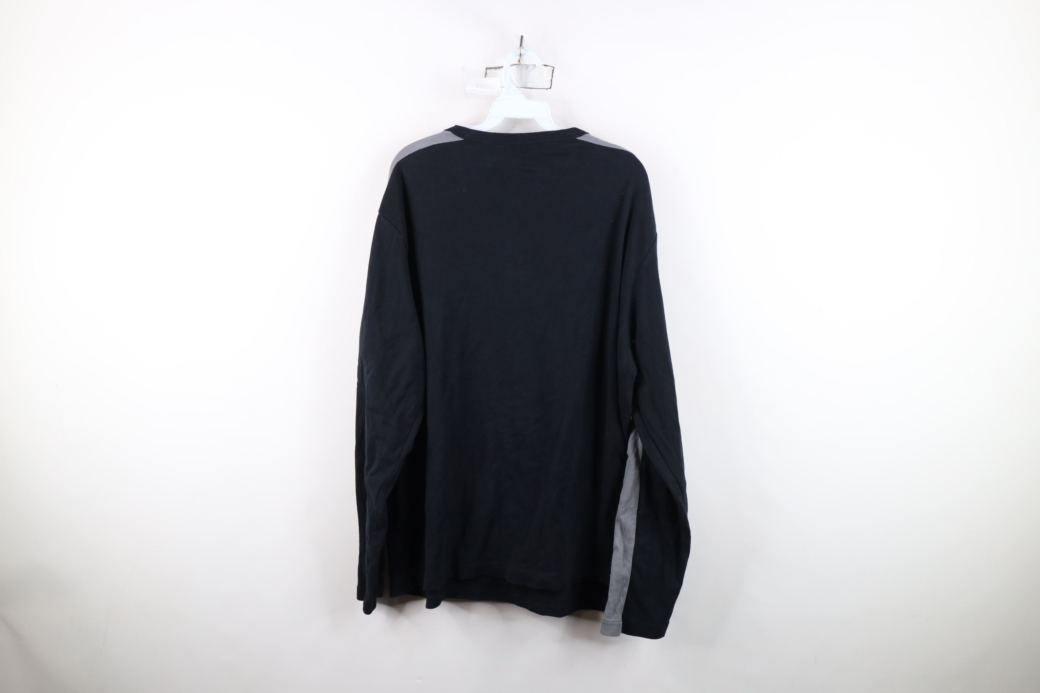 Express Vintage Express Block Ribbed Knit Long Sleeve T-Shirt Black Size US XL / EU 56 / 4 - 11 Thumbnail