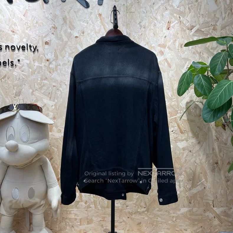 Balenciaga Balenciaga Black Washed Gradient Denim Jacket Size US XS / EU 42 / 0 - 2 Thumbnail