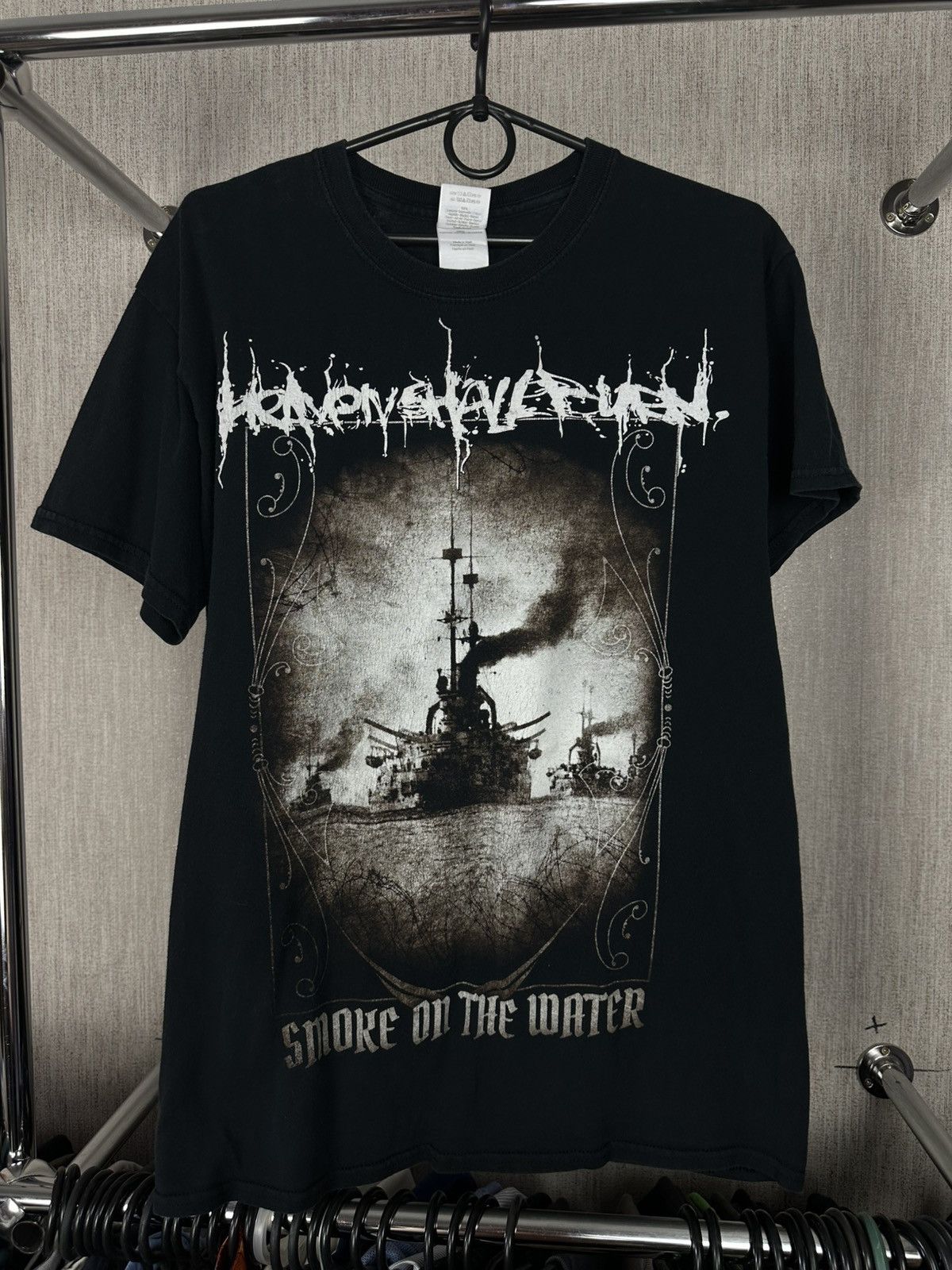 Band Tees × Vintage Heaven Shull Burn Smoke On the Water And Fire in The Sky Tee Size US M / EU 48-50 / 2 - 2 Thumbnail