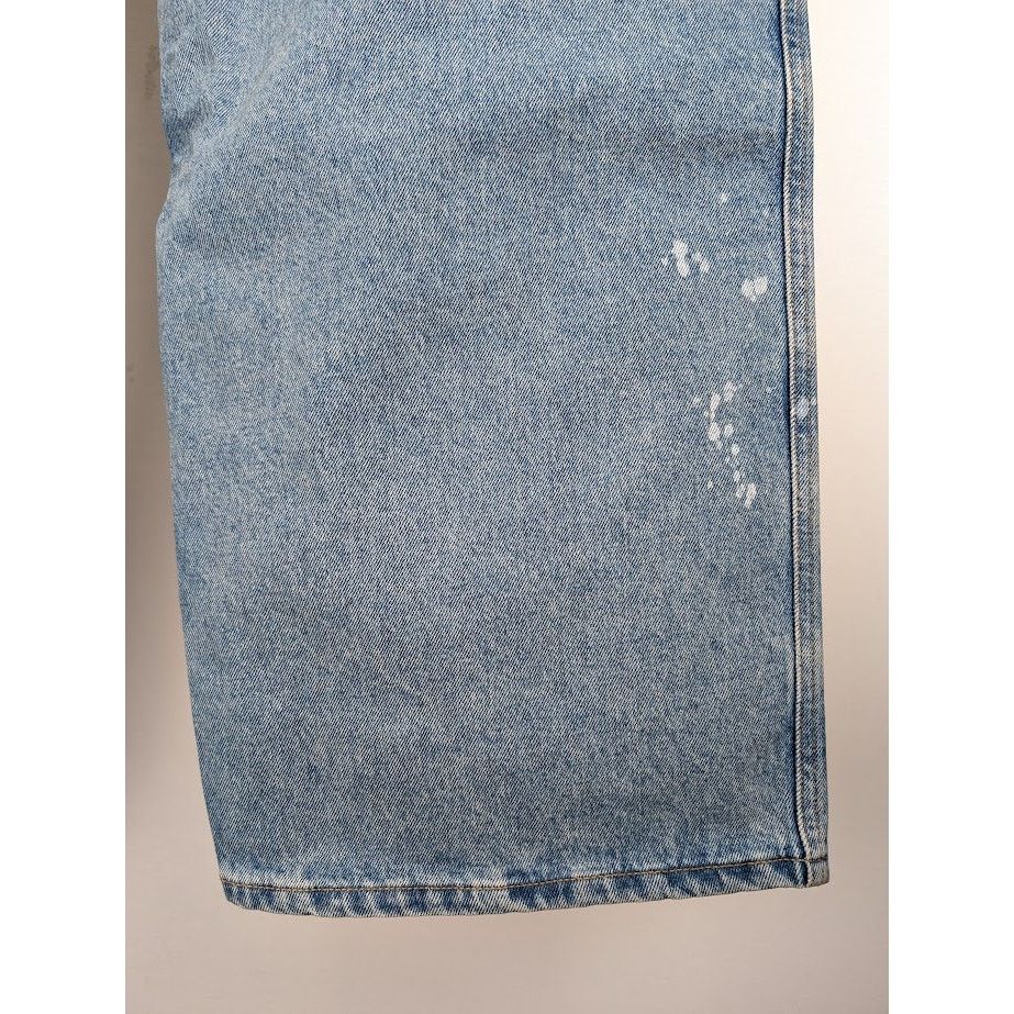 Off-White o1rshd1 Paint Wide Leg Tapered Jeans in Blue Size US 36 / EU 52 - 6 Thumbnail