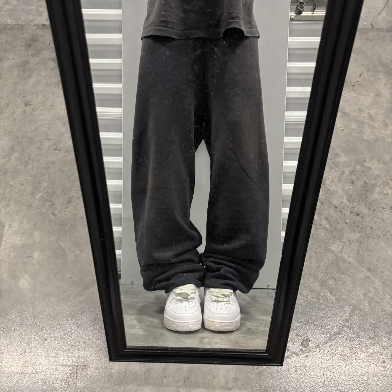 Japanese Brand × Vintage Crazy Vintage 90s Faded Black Skater Essential Sweatpants! Size US 30 / EU 46 - 1 Thumbnail