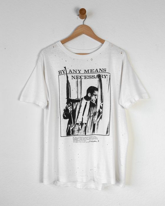 Vintage Distressed 90s Vintage Malcolm X Qutoe T Shirt | Grailed