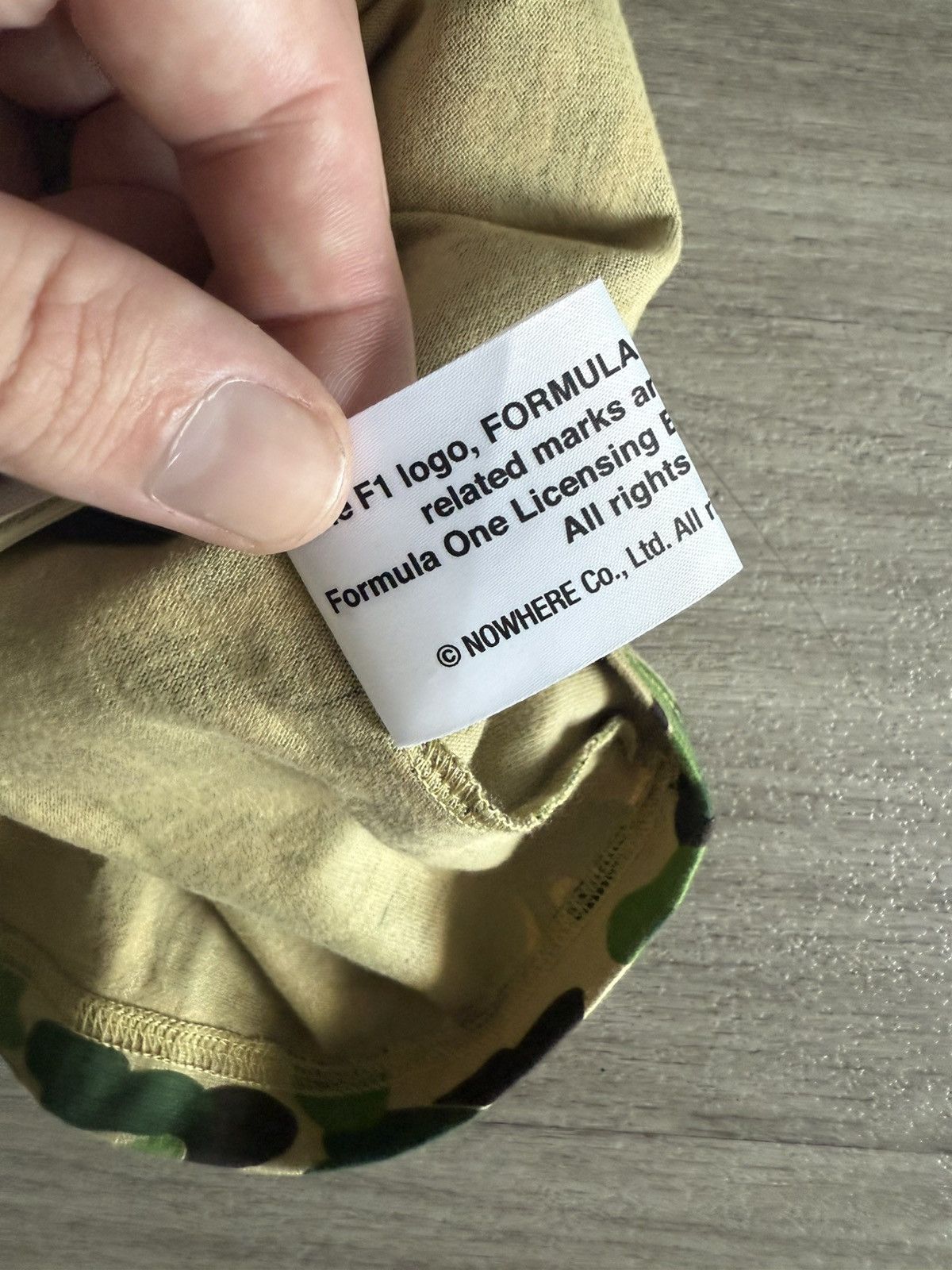Bape Bape x Formula 1 Tee Size US XL / EU 56 / 4 - 7 Thumbnail