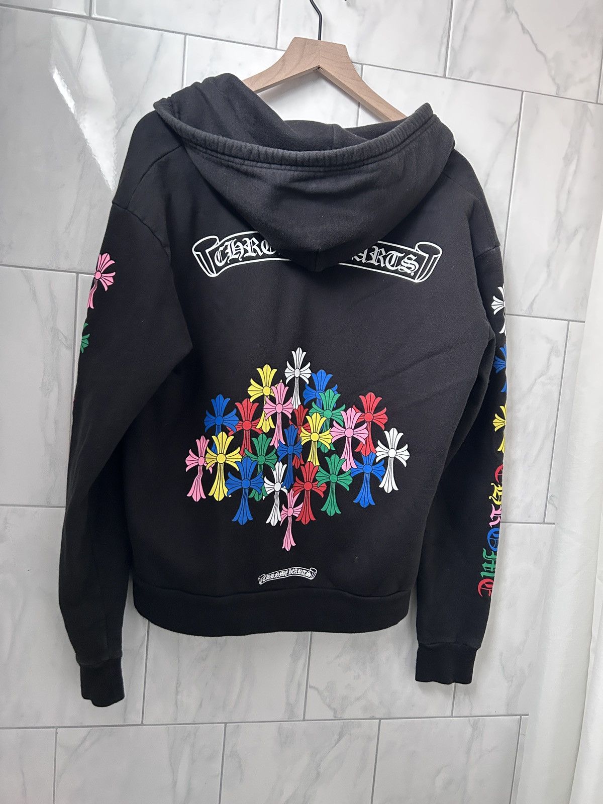 Chrome Hearts Chrome Hearts Cemetery Cross Multi-color Zip Up Hoodie XS Size US XS / EU 42 / 0 - 2 Thumbnail