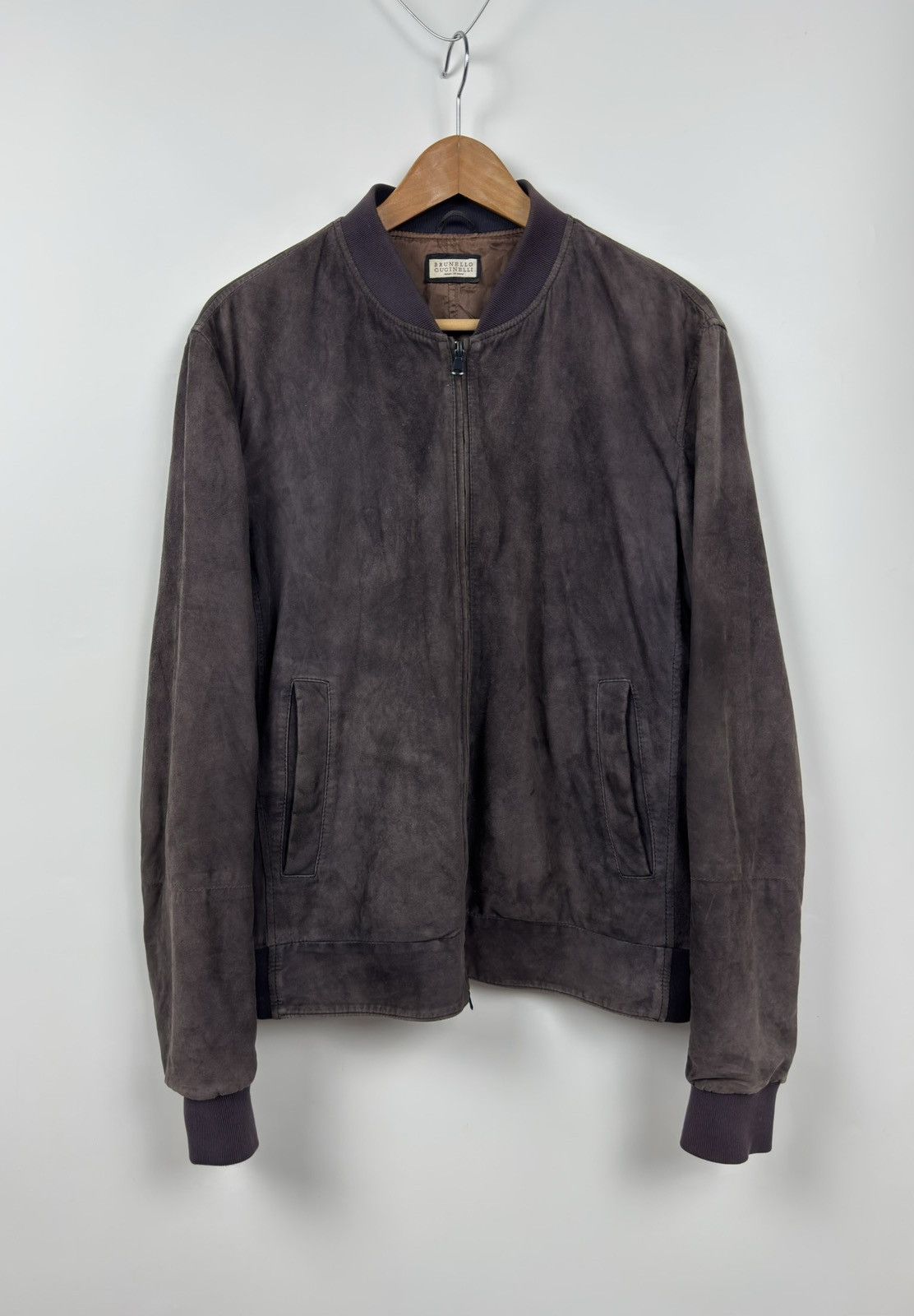 Brunello Cucinelli Brunello Cucinelli Suede Leather Jacket Size US M / EU 48-50 / 2 - 1 Thumbnail