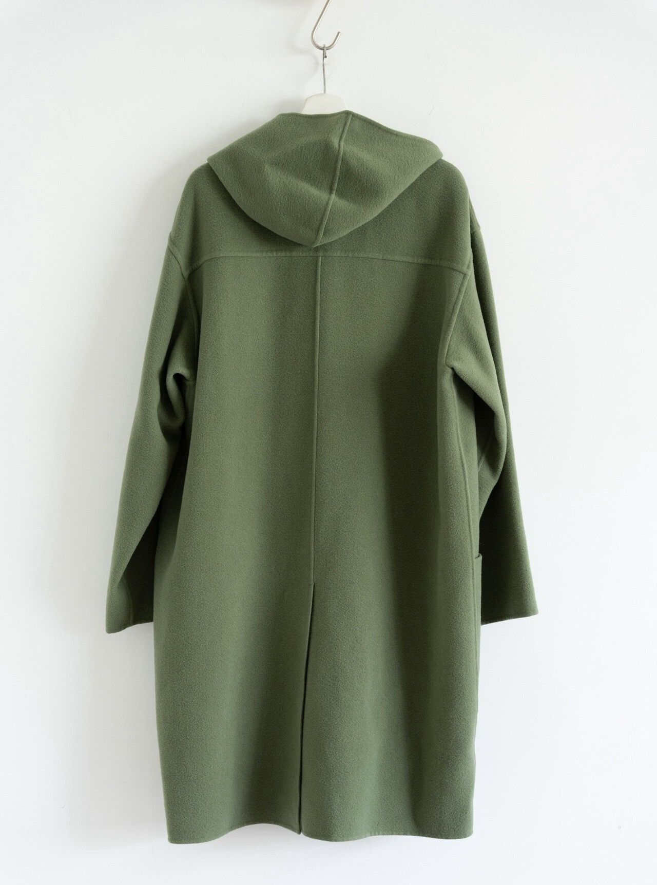 Auralee Auralee 22AW Light Green Wool Hooded Coat Size US M / EU 48-50 / 2 - 2 Thumbnail