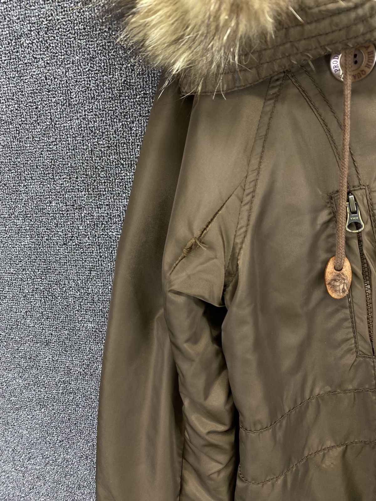 If Six Was Nine 2000s G.O.A - Fur Hoodie Brown Long Jacket Size S / US 4 / IT 40 - 16 Thumbnail