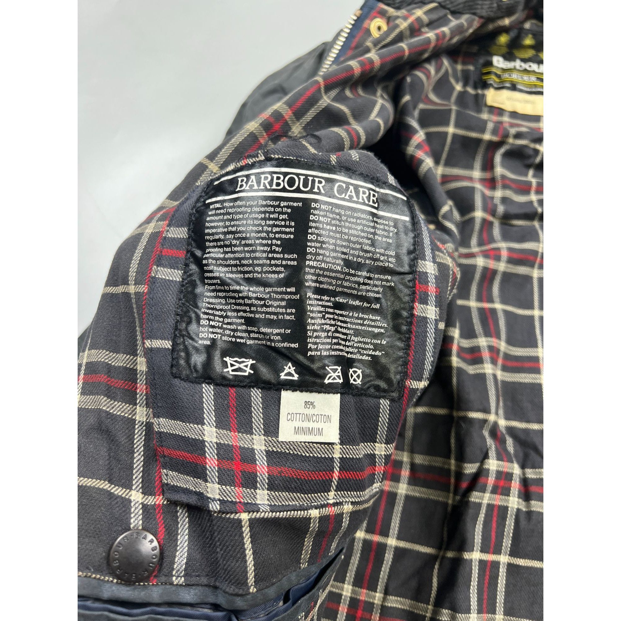 Barbour Barbour Border Vintage Wax Jacket (Y1011) Size US S / EU 44-46 / 1 - 12 Thumbnail