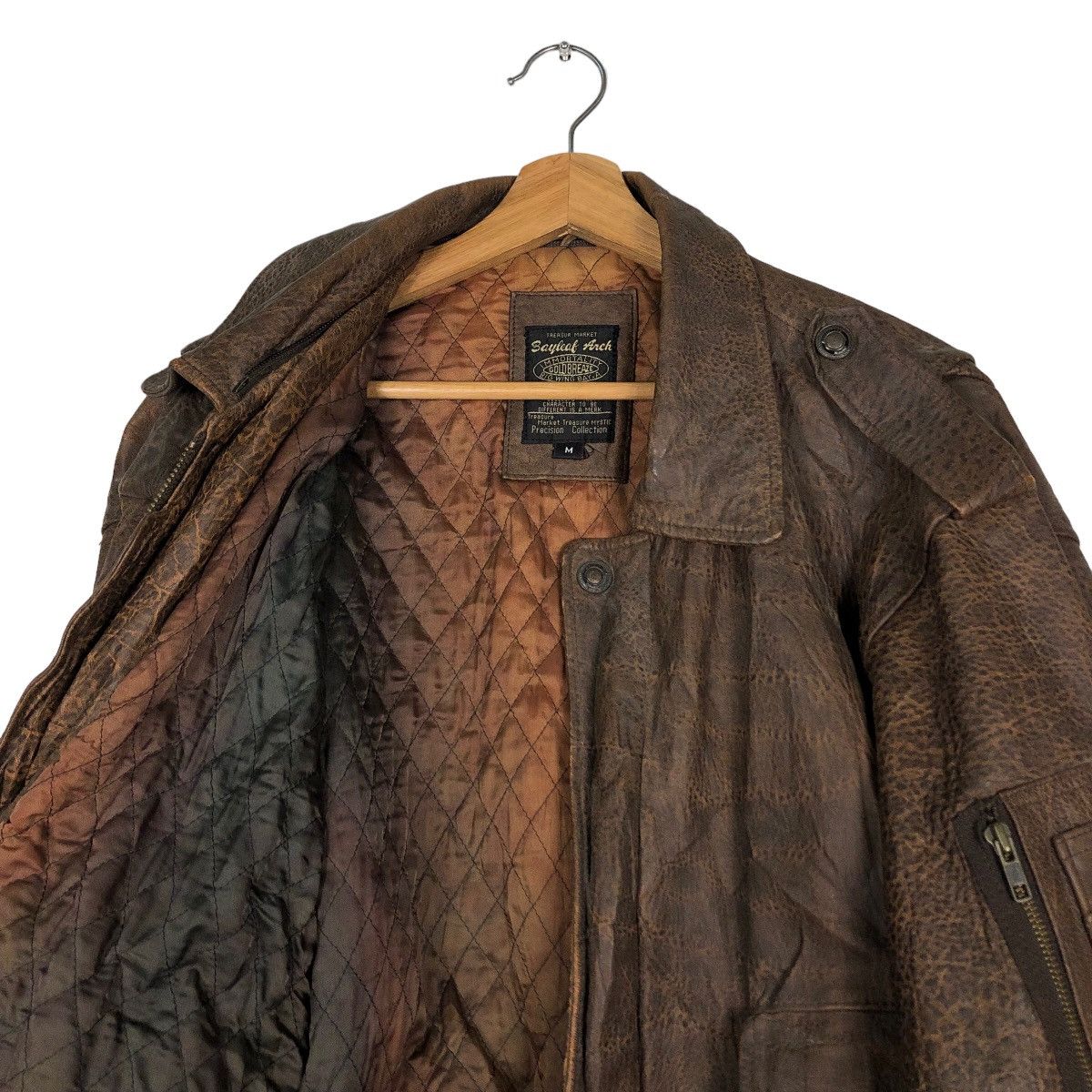 Japanese Brand 🔥Vintage Biker Leather Jacket Bayleaf Anch Issey Miyake Size US M / EU 48-50 / 2 - 12 Thumbnail