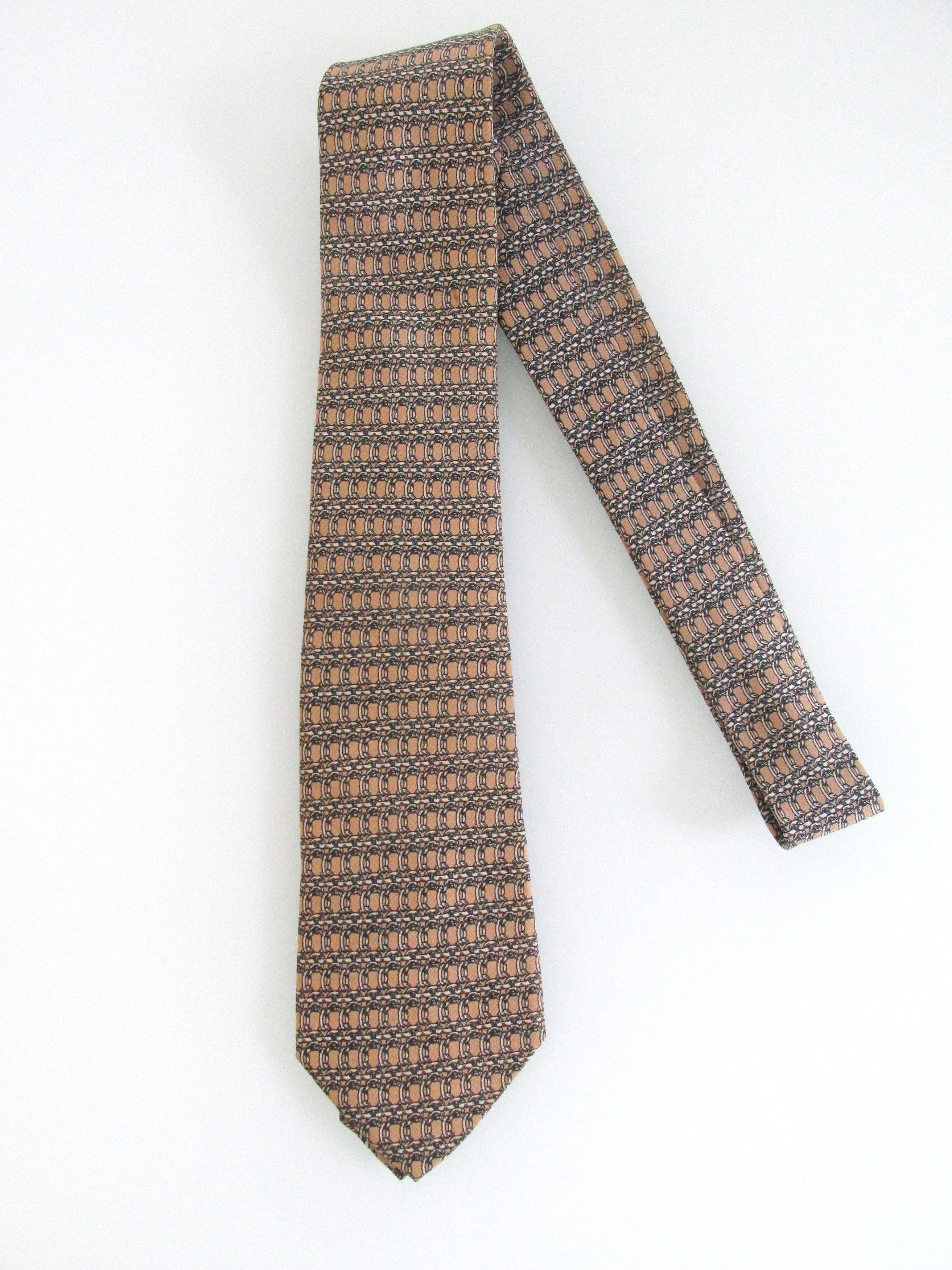 Hermes Hermes Vintage Men's Silk Tie Size ONE SIZE - 2 Thumbnail