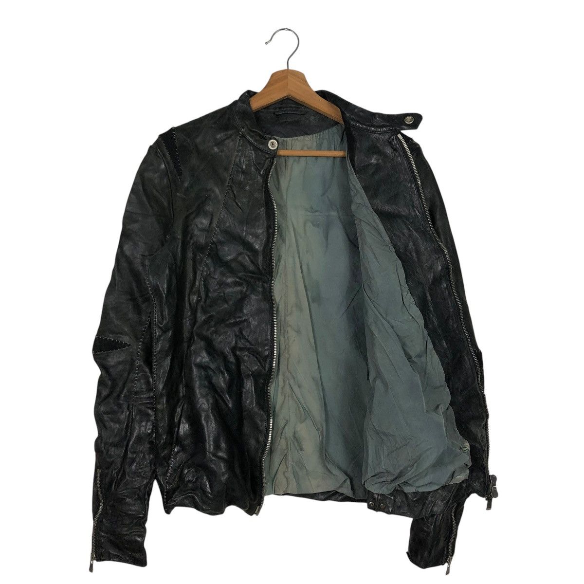 Incarnation 🔥VINTAGE GENUINE LEATHER BIKER JACKET INCARNATION Size US S / EU 44-46 / 1 - 13 Thumbnail