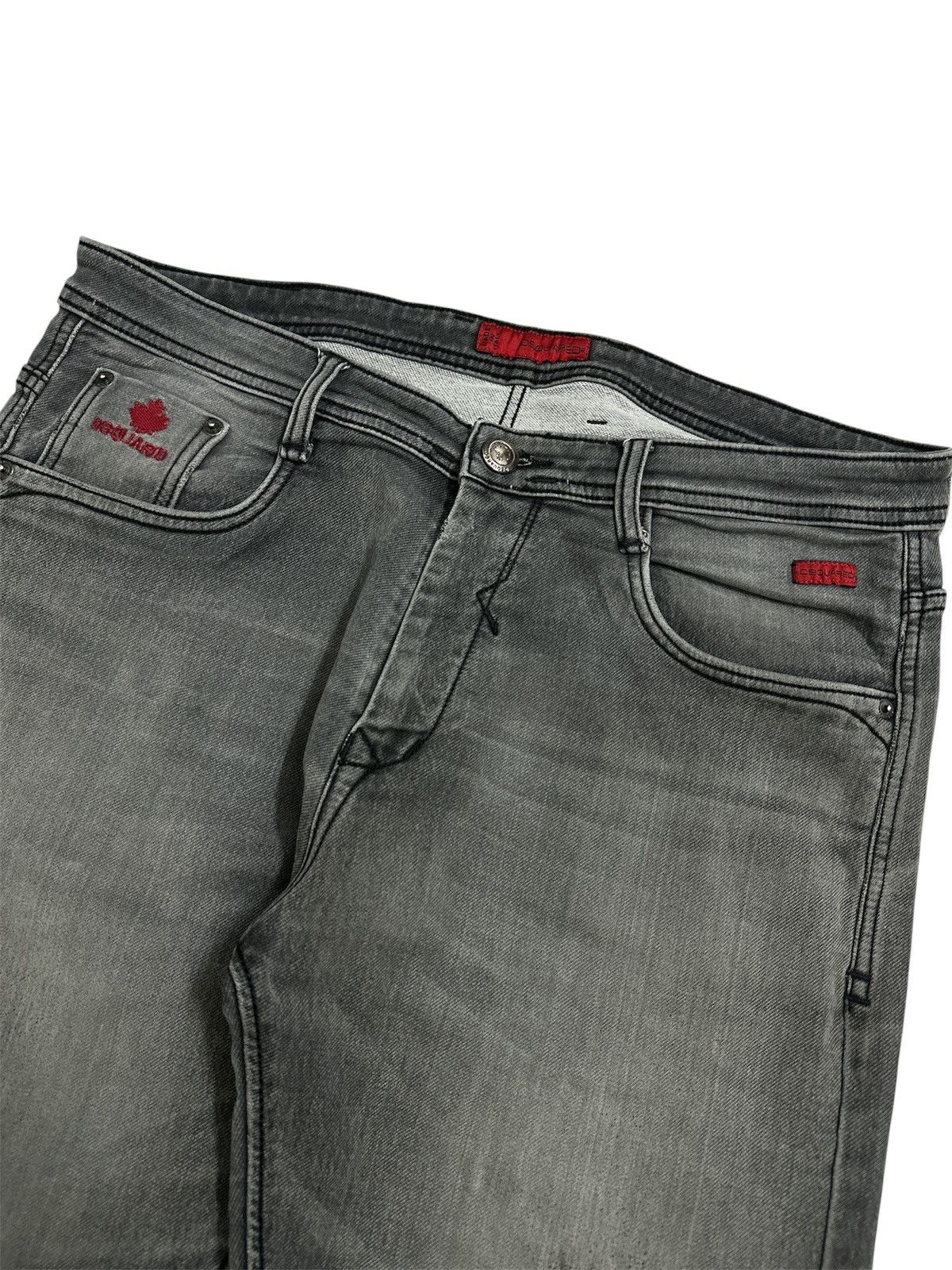 GOA Dsquared2 Washed Grey Jeans Amiri Junya Watanabe Style Jeans Size US 36 / EU 52 - 2 Thumbnail