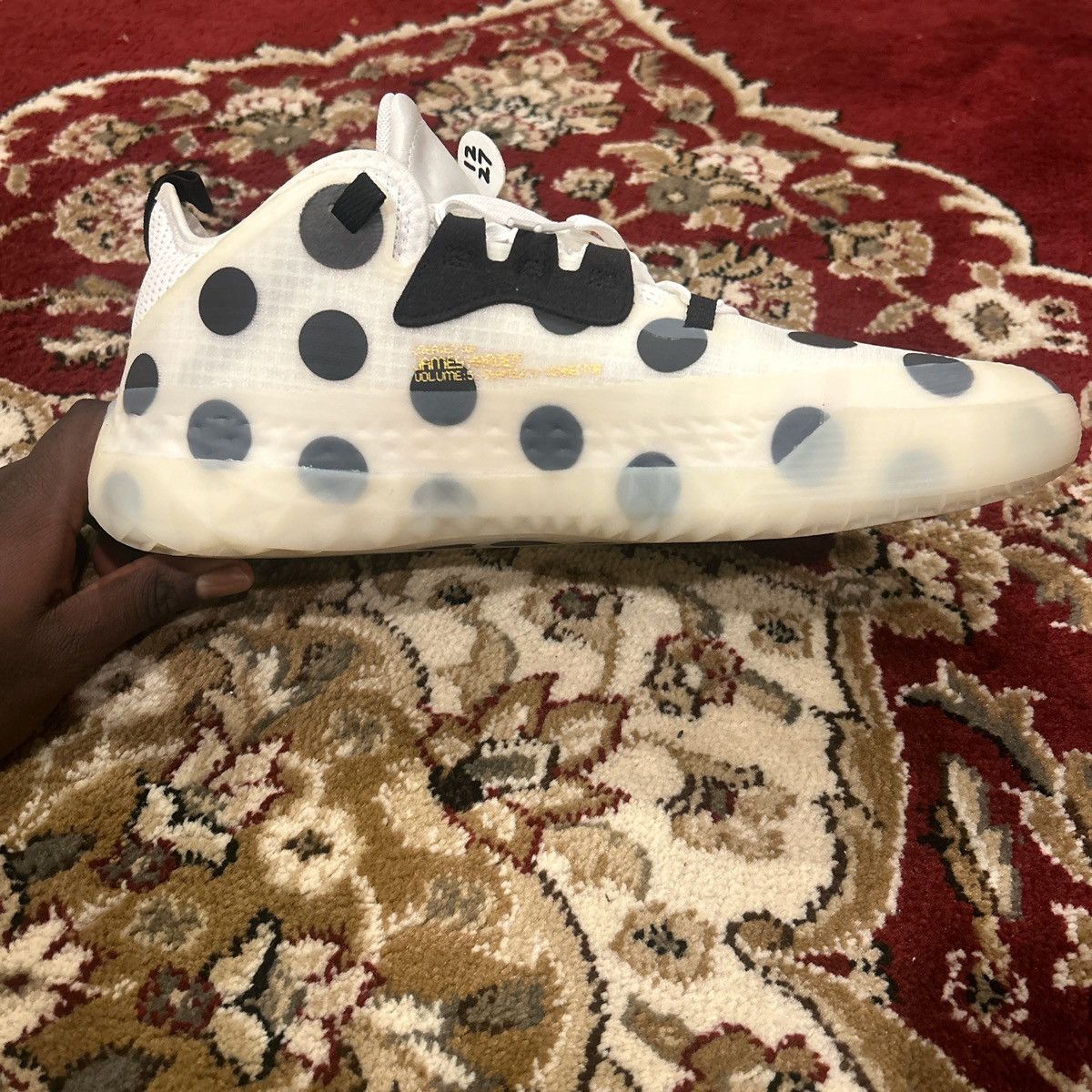 Adidas Harden Vol.5 polka dot Size US 11.5 / EU 44-45 - 5 Thumbnail