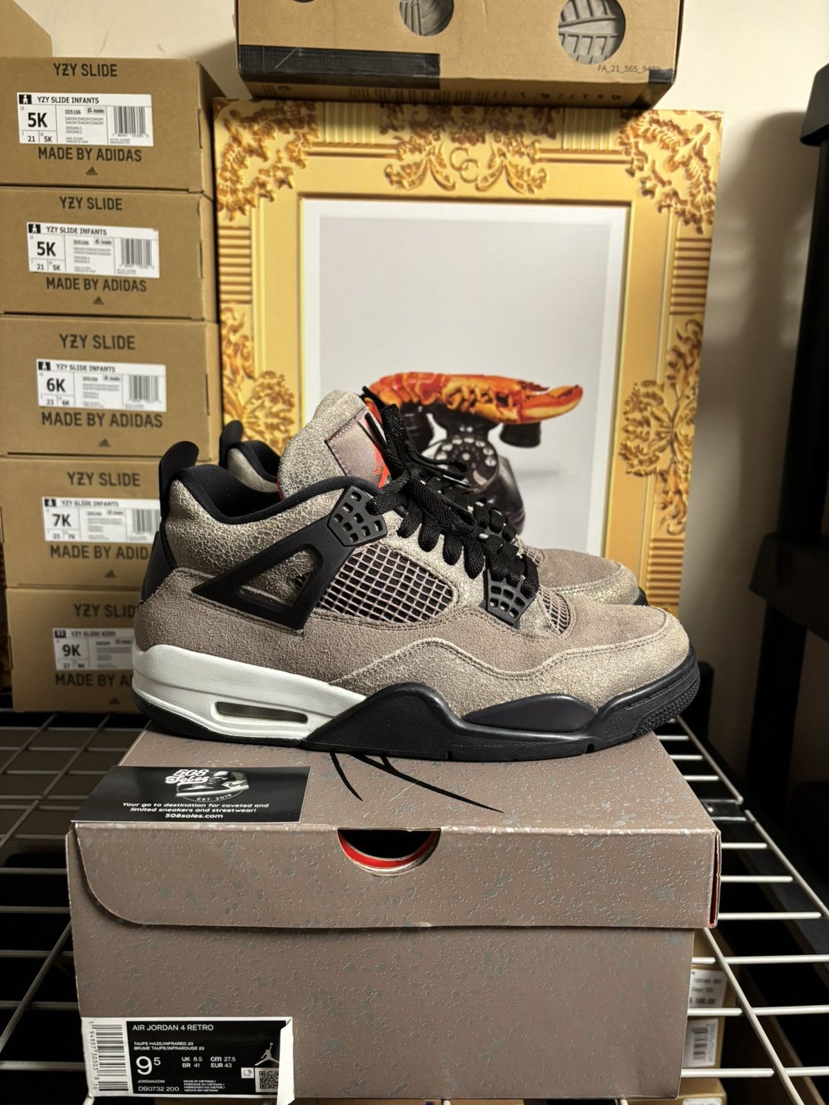 Jordan Brand Jordan 4 Retro Taupe Haze Size US 9.5 / EU 42-43 - 2 Thumbnail
