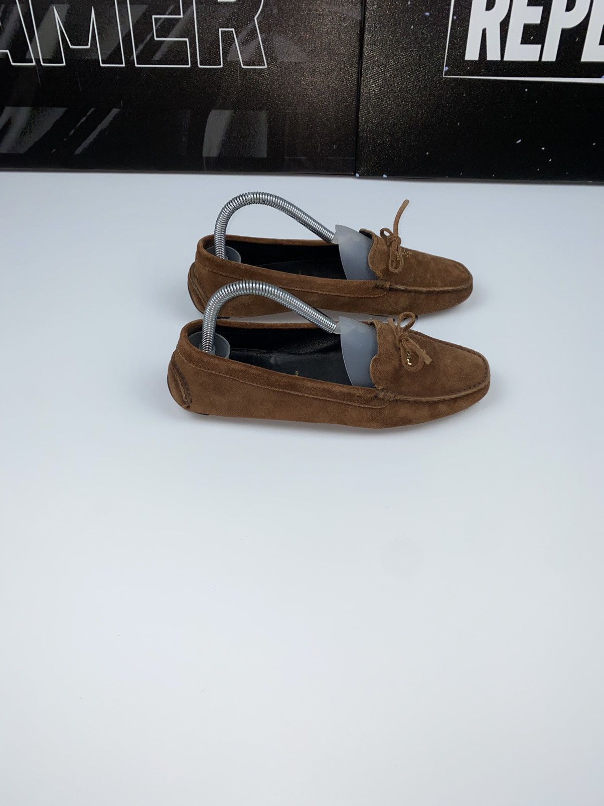 Prada 🚨 Prada MILANO vintage brown leather suede driving shoes Size US 7.5 / IT 37.5 - 6 Thumbnail