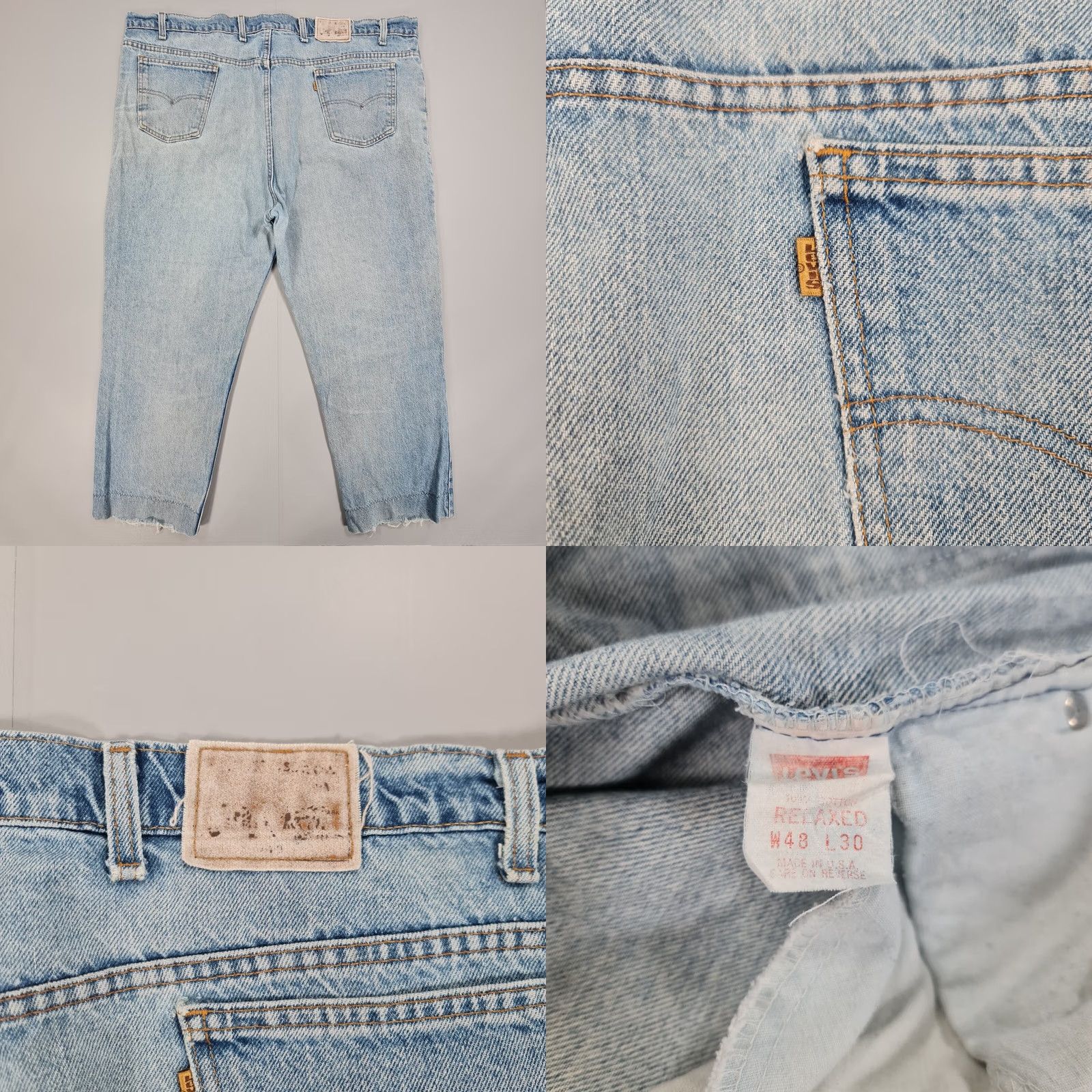 Levi's VINTAGE Levi's 540 Jeans Mens 48x27 Relaxed Fit Blue USA 90s Denim Cotton Zip Fly Straight Regular N/A Size US 32 / EU 48 - 8 Thumbnail