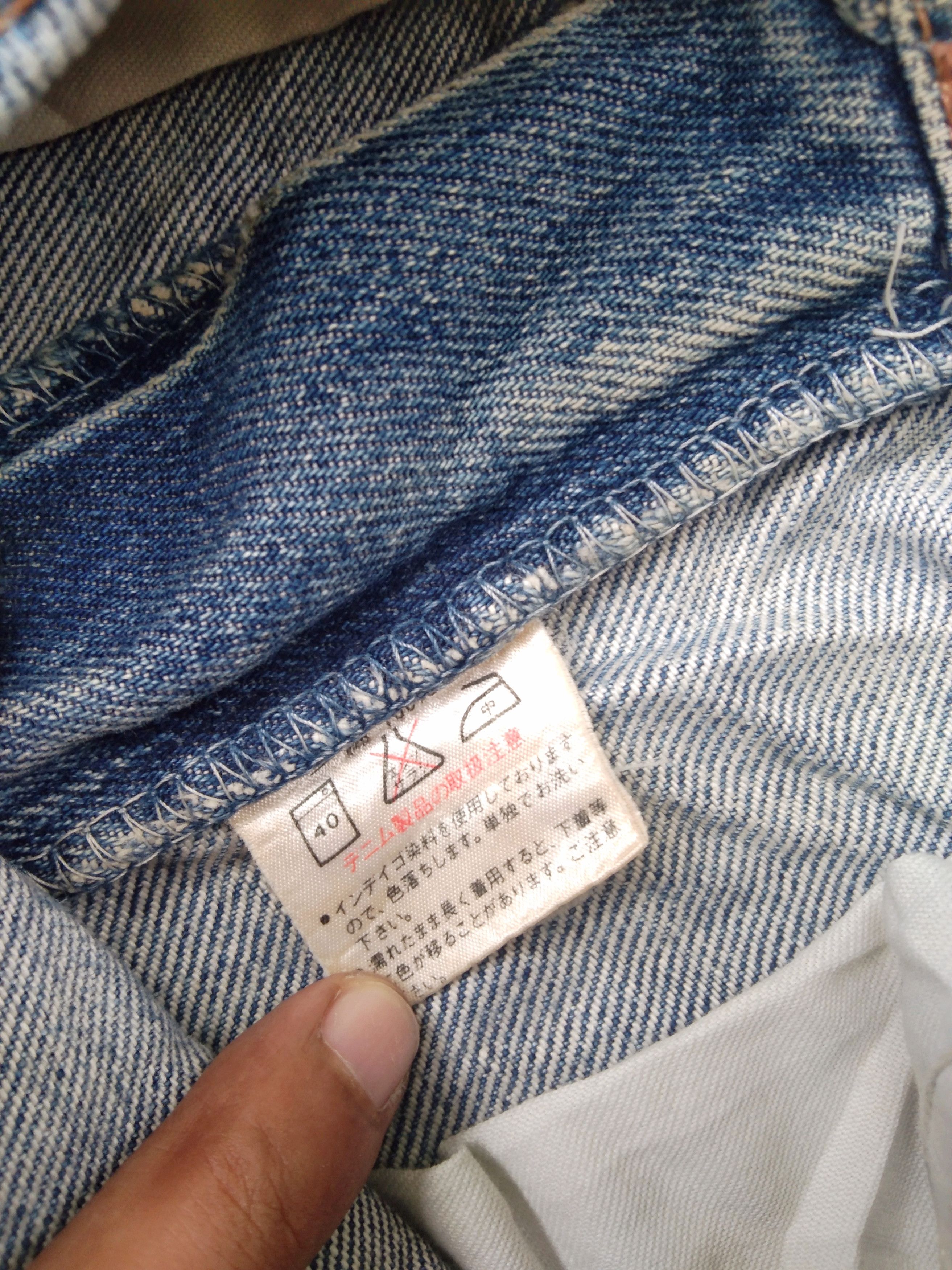 Japanese Brand × Jean × Vintage Vintage Rusty Wash Wrangler Distressed Jeans Size US 26 / EU 42 - 8 Thumbnail