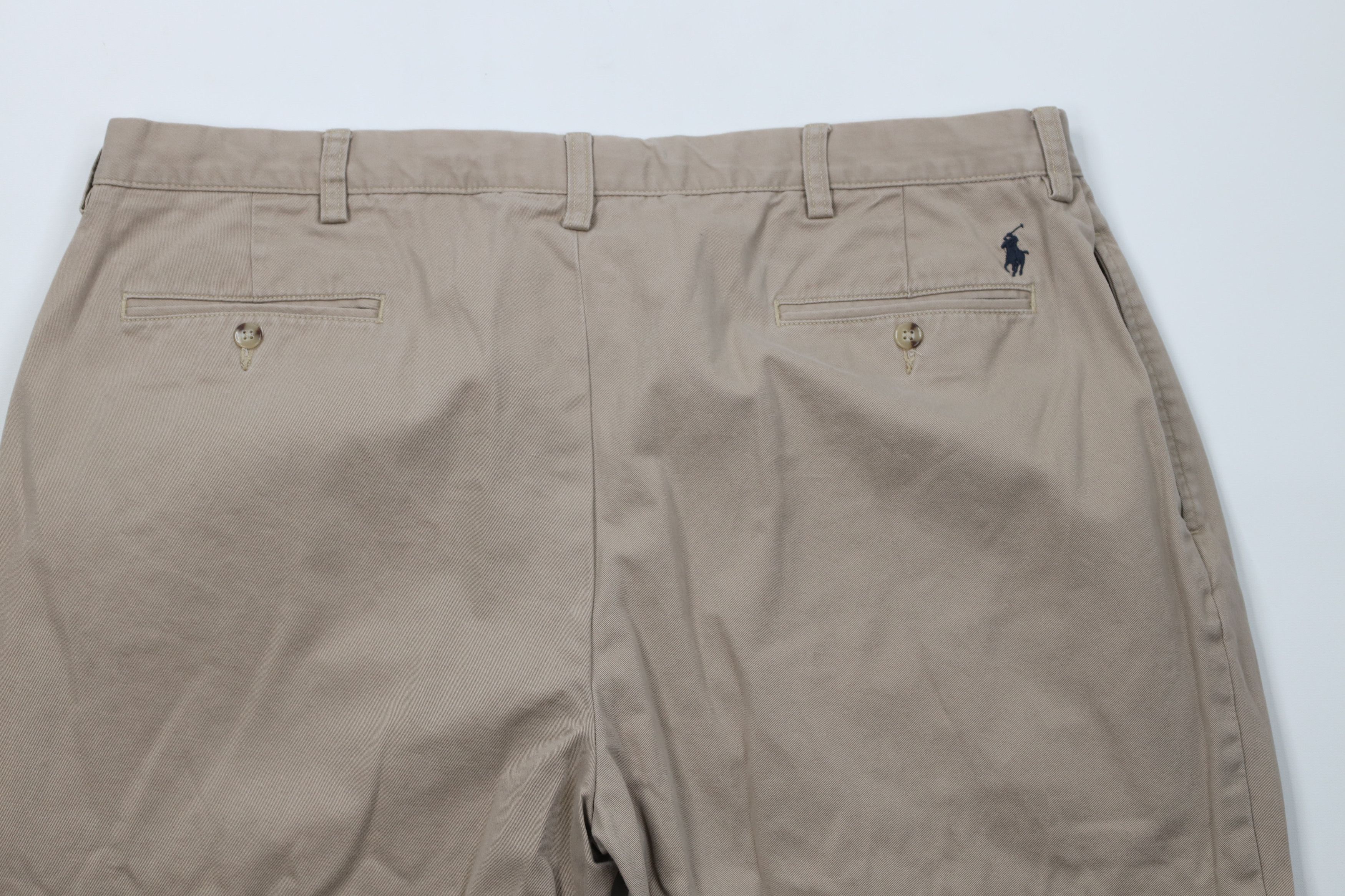 Ralph Lauren Vintage 90s Ralph Lauren Wide Leg Chino Pants Beige Cotton Size US 42 / EU 58 - 9 Thumbnail