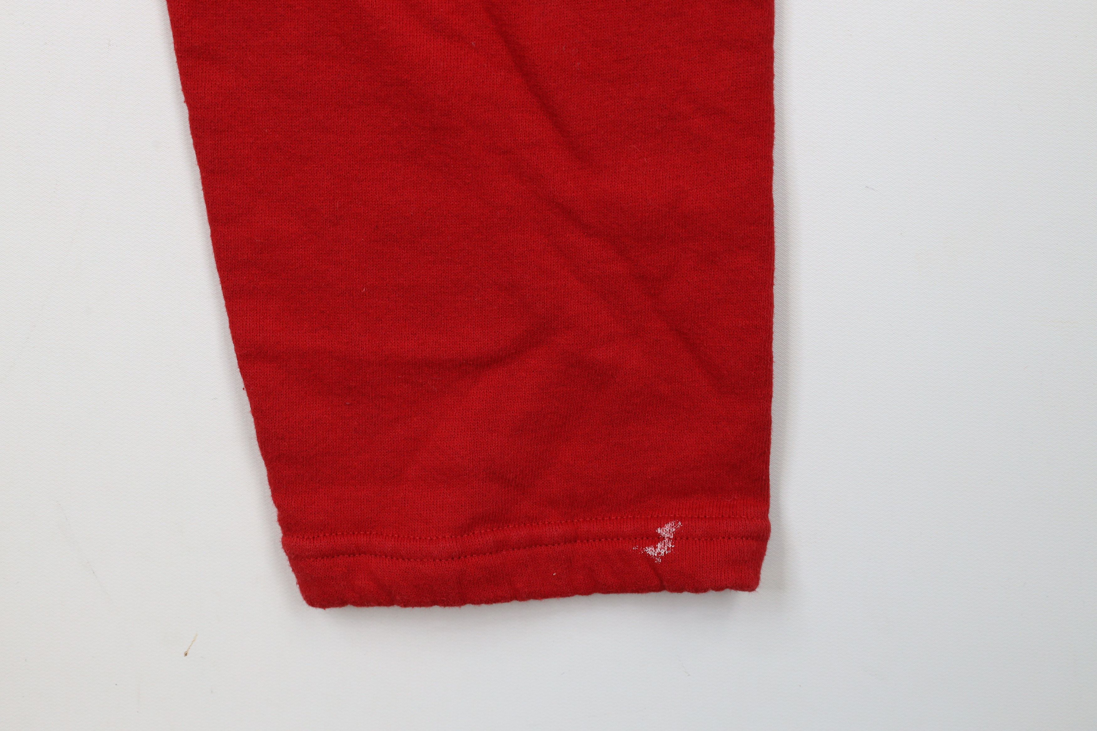 Vintage Vintage 90s Streetwear Distressed Blank Sweatpants Red USA Size US 34 / EU 50 - 14 Thumbnail