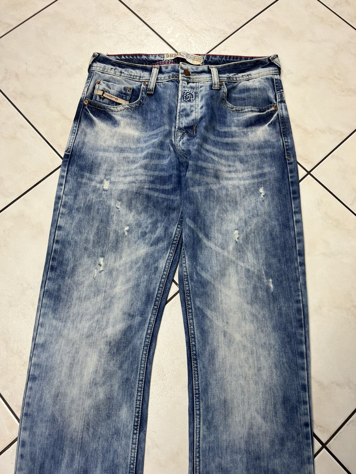 Diesel × Vintage Vintage Diesel safado distressed denim y2k washed jeans pant Size US 34 / EU 50 - 4 Thumbnail