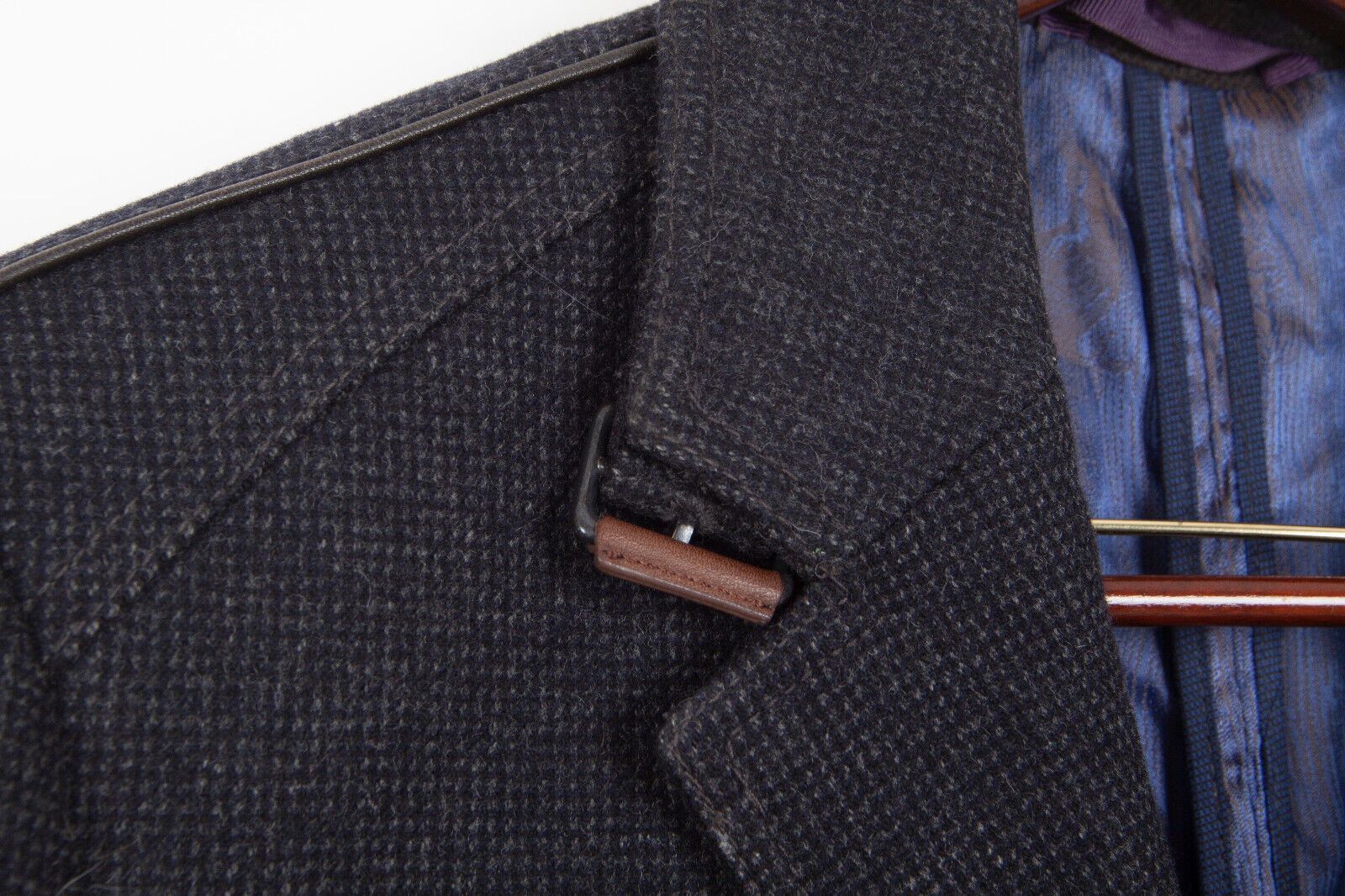Ted Baker Ted Baker Men's Wexford Black Dark Gray Wool Coat Peacoat Size US M / EU 48-50 / 2 - 5 Thumbnail