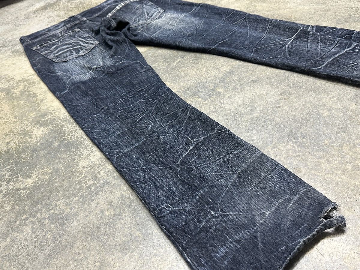 If Six Was Nine × Japanese Brand Vintage Wild Life Denim Clawmark Distressed Washed Jean Size US 33 - 17 Thumbnail